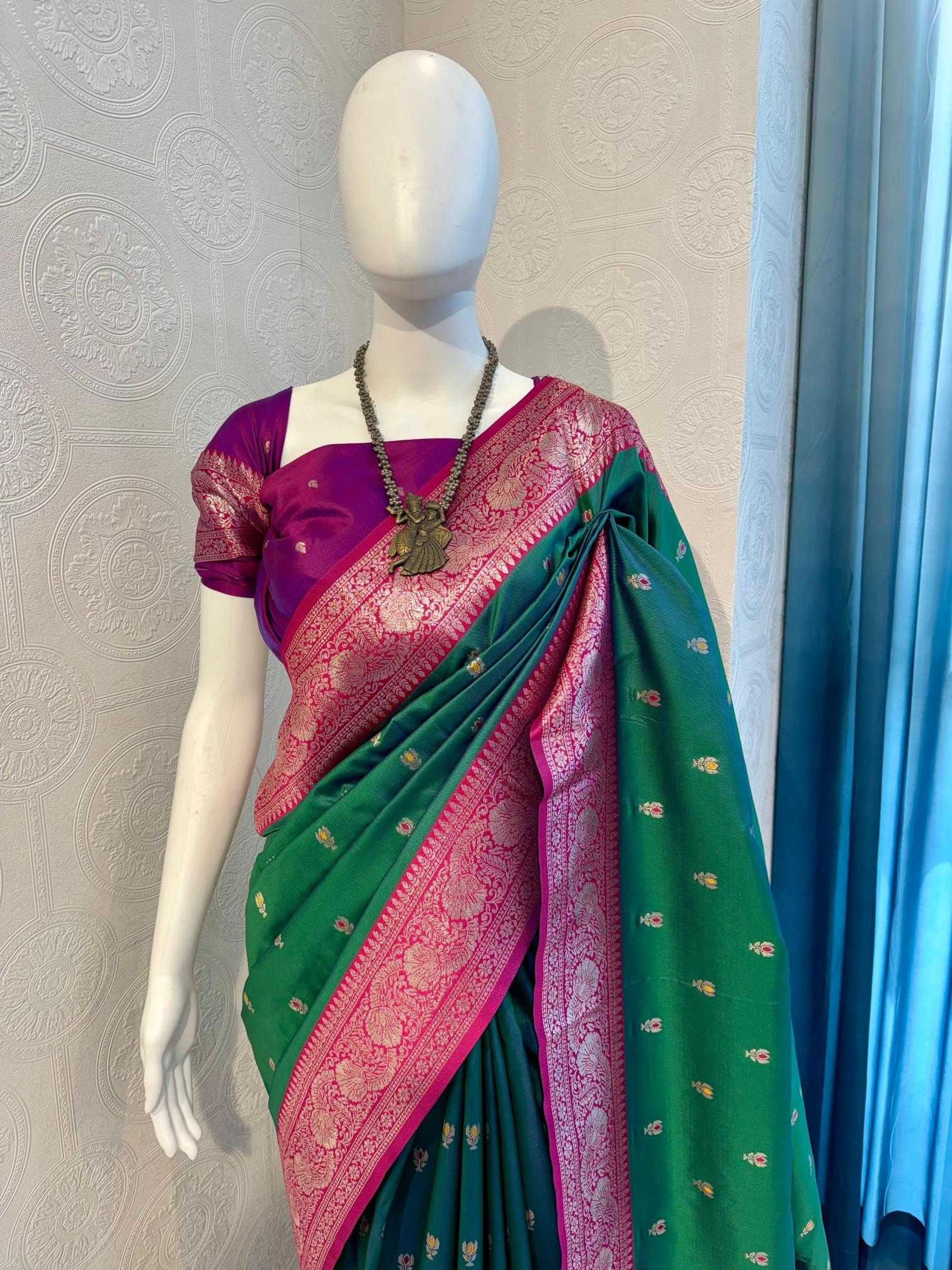 Ynf Banarasi Soft Silk RIN118 PULKA Silk Sarees Wholesale Banarasi Silk Sarees Soft Silk Sarees Designer Silk Sarees Manufacturer