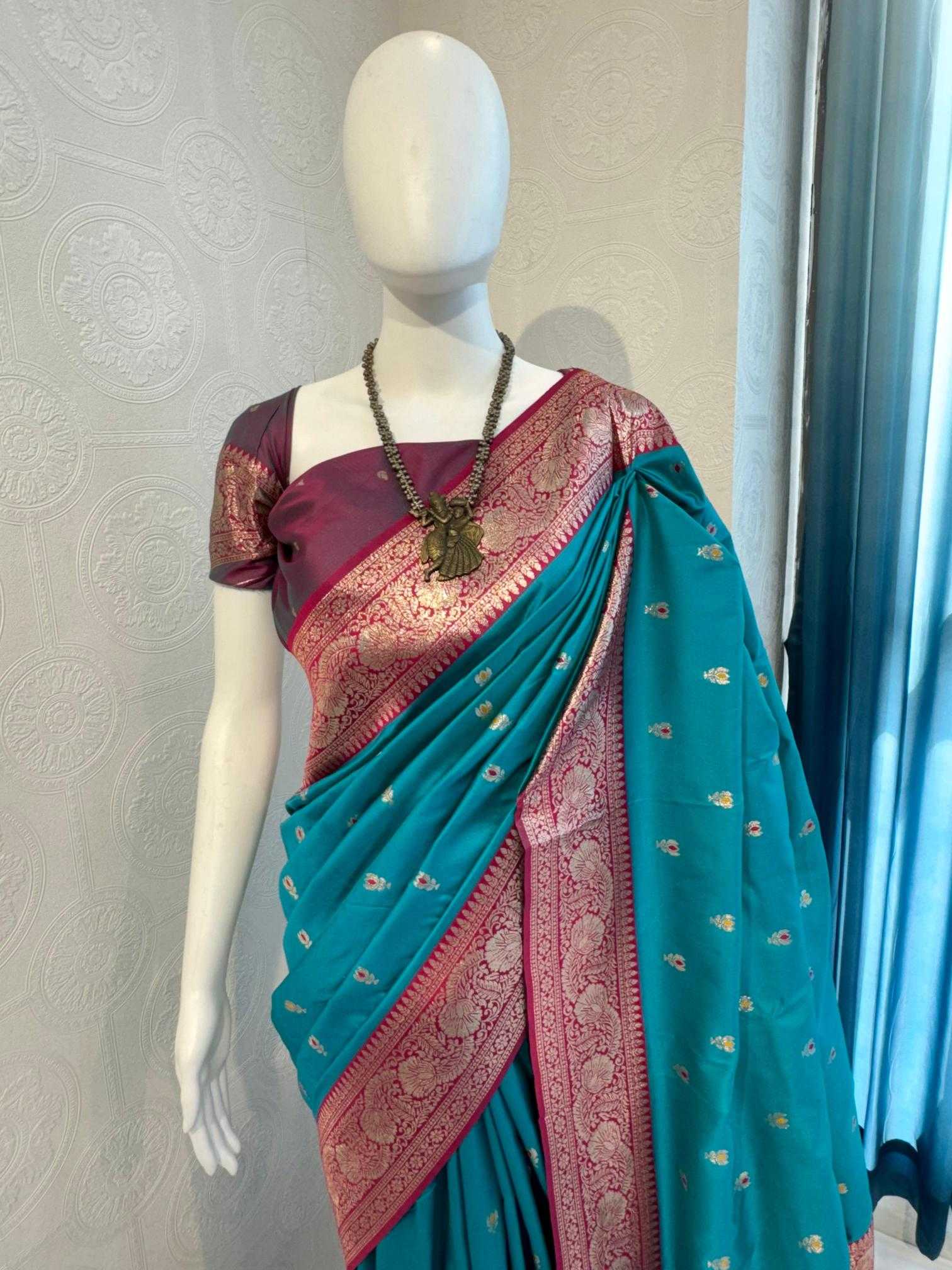 Ynf Banarasi Soft Silk RIN118 PULKA Silk Sarees Wholesale Banarasi Silk Sarees Soft Silk Sarees Designer Silk Sarees Manufacturer