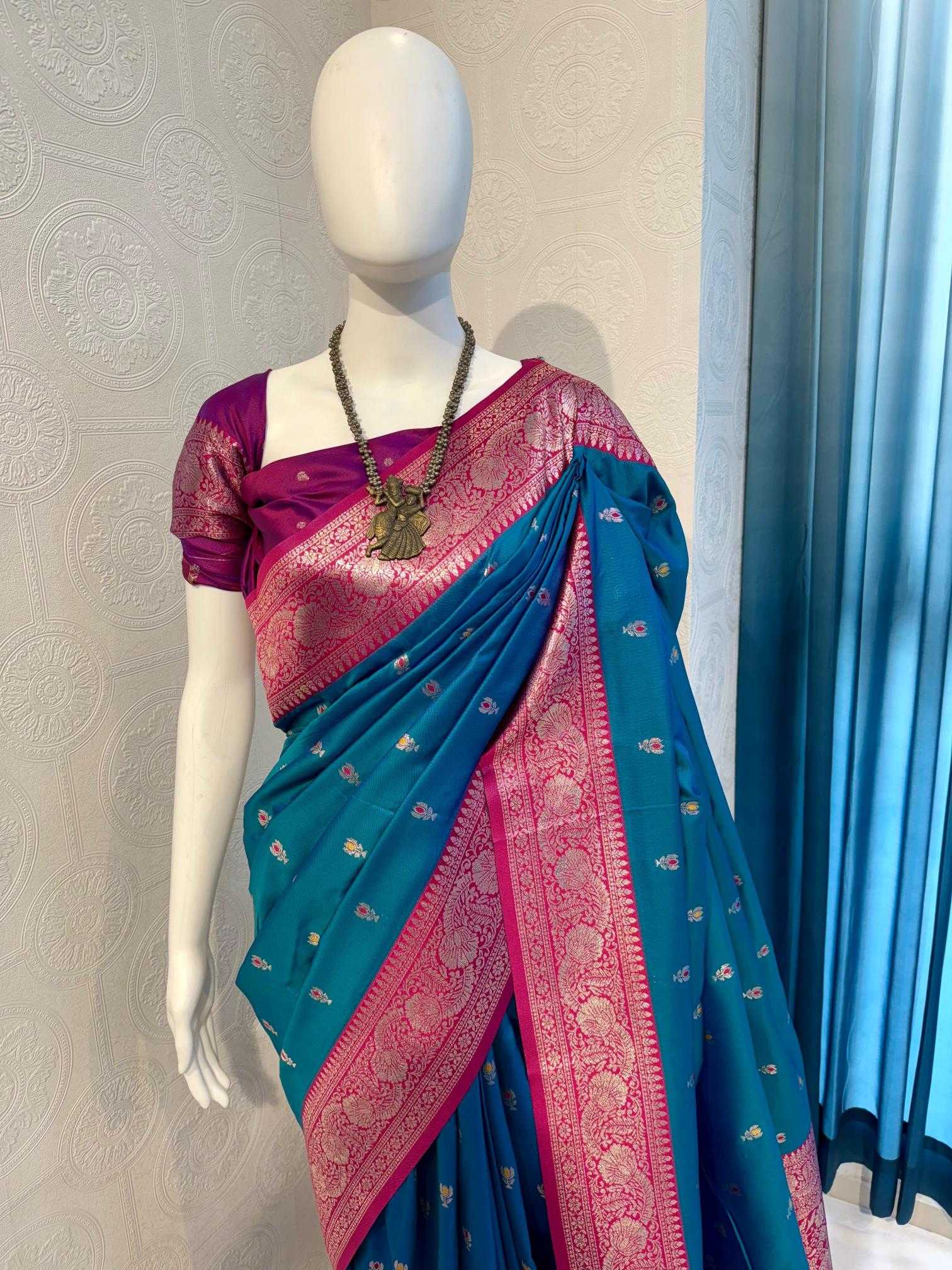 Ynf Banarasi Soft Silk RIN118 PULKA Silk Sarees Wholesale Banarasi Silk Sarees Soft Silk Sarees Designer Silk Sarees Manufacturer