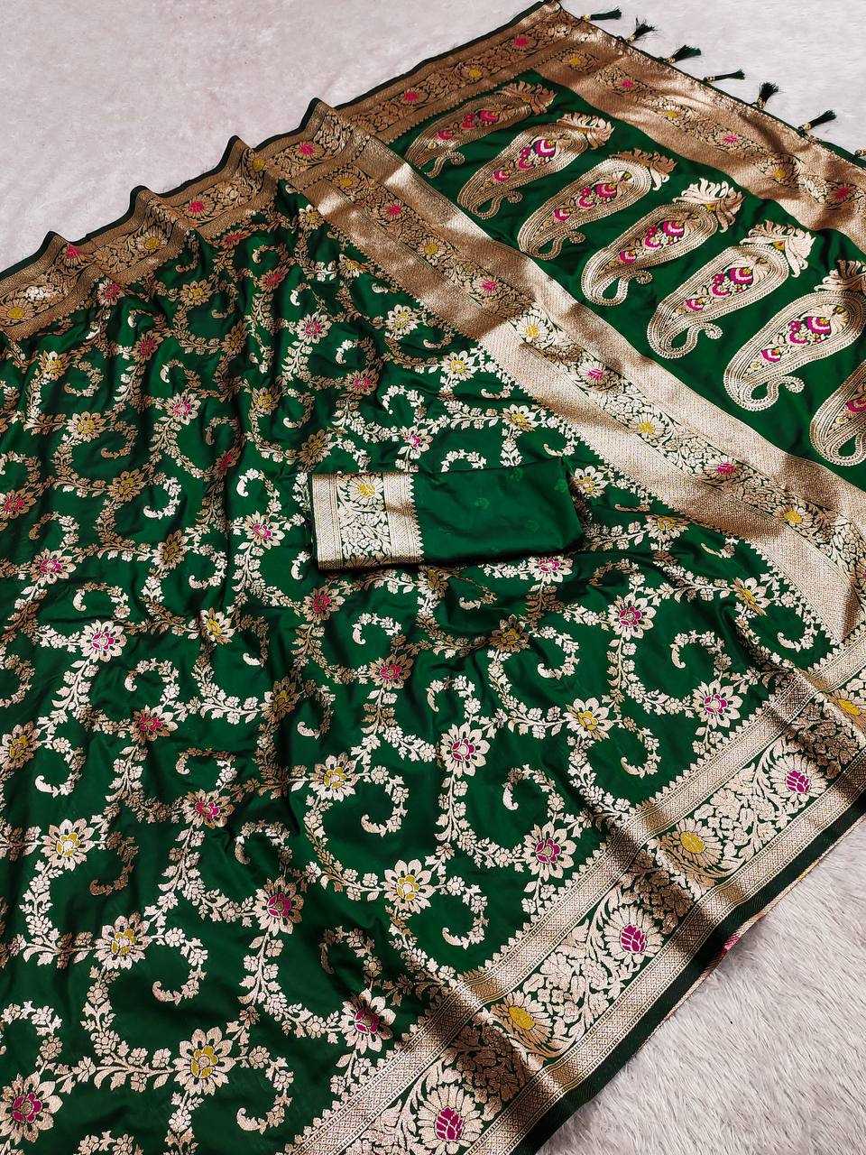 Ynf Banarasi Soft Silk RIN150 Banarasi-6 Sarees Silk Sarees Festive Collections Wholesale Banarasi Silk Sarees Traditional Silk Sarees Silk Sarees With Blouse Manufacturer