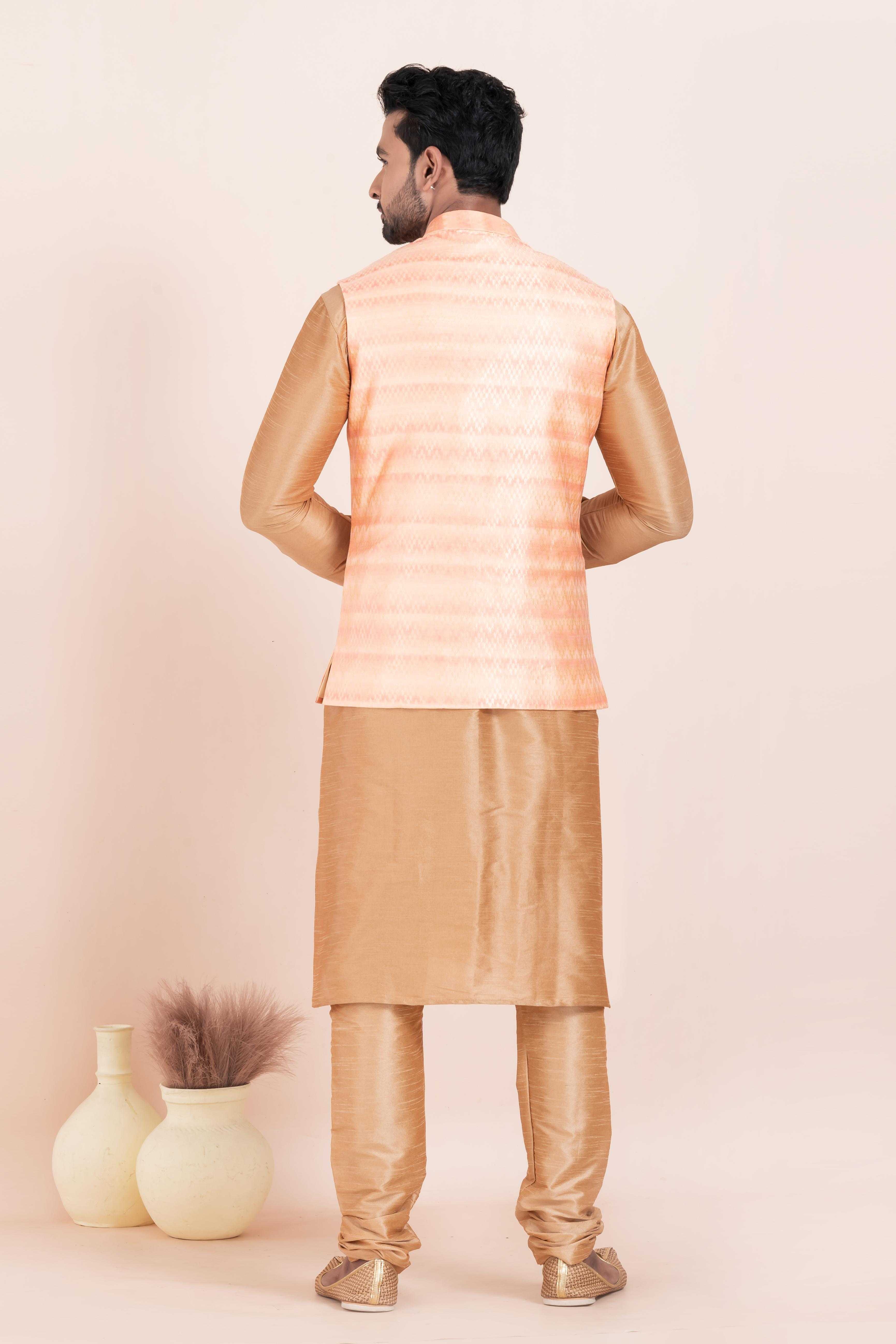 Ynf Banarasi Soft Silk RIN223 2362A Mens Wear Wholesale Nehru Jacket Festive & Wedding Coats Modi Jackets Manufacturer