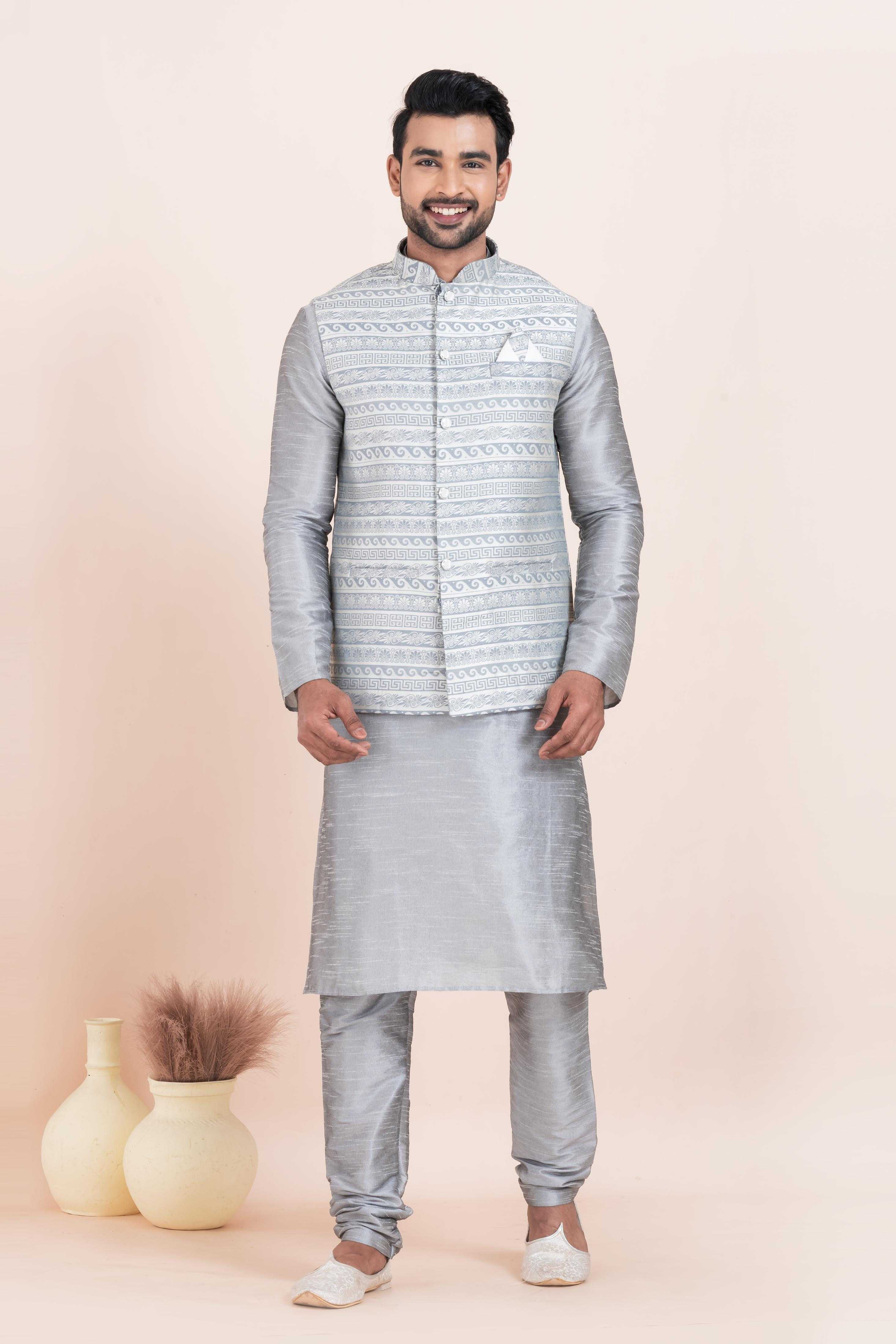 Ynf Banarasi Soft Silk RIN223 2366B Mens Wear Wholesale Nehru Jacket Festive & Wedding Coats Modi Jackets Manufacturer