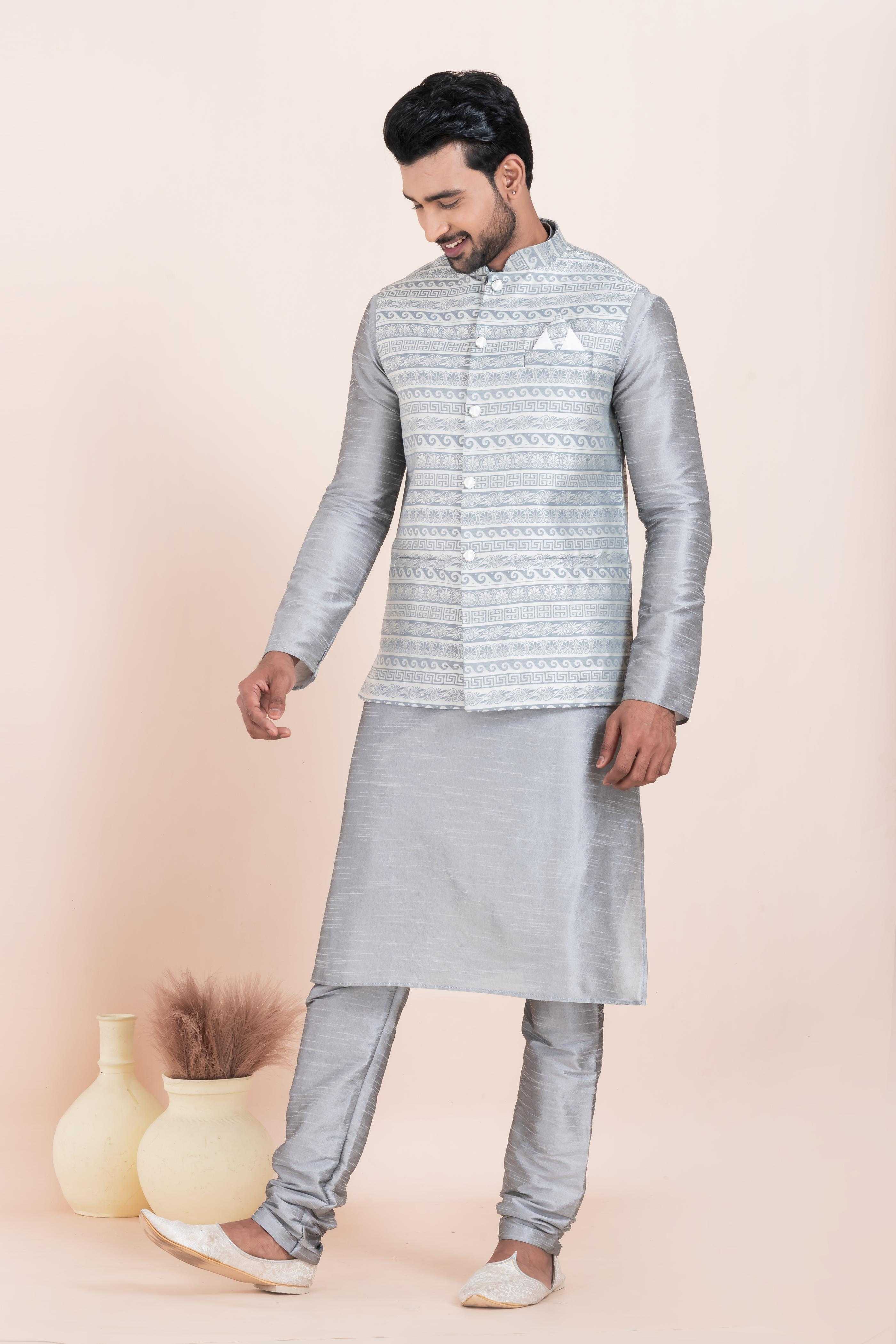Ynf Banarasi Soft Silk RIN223 2366B Mens Wear Wholesale Nehru Jacket Festive & Wedding Coats Modi Jackets Manufacturer