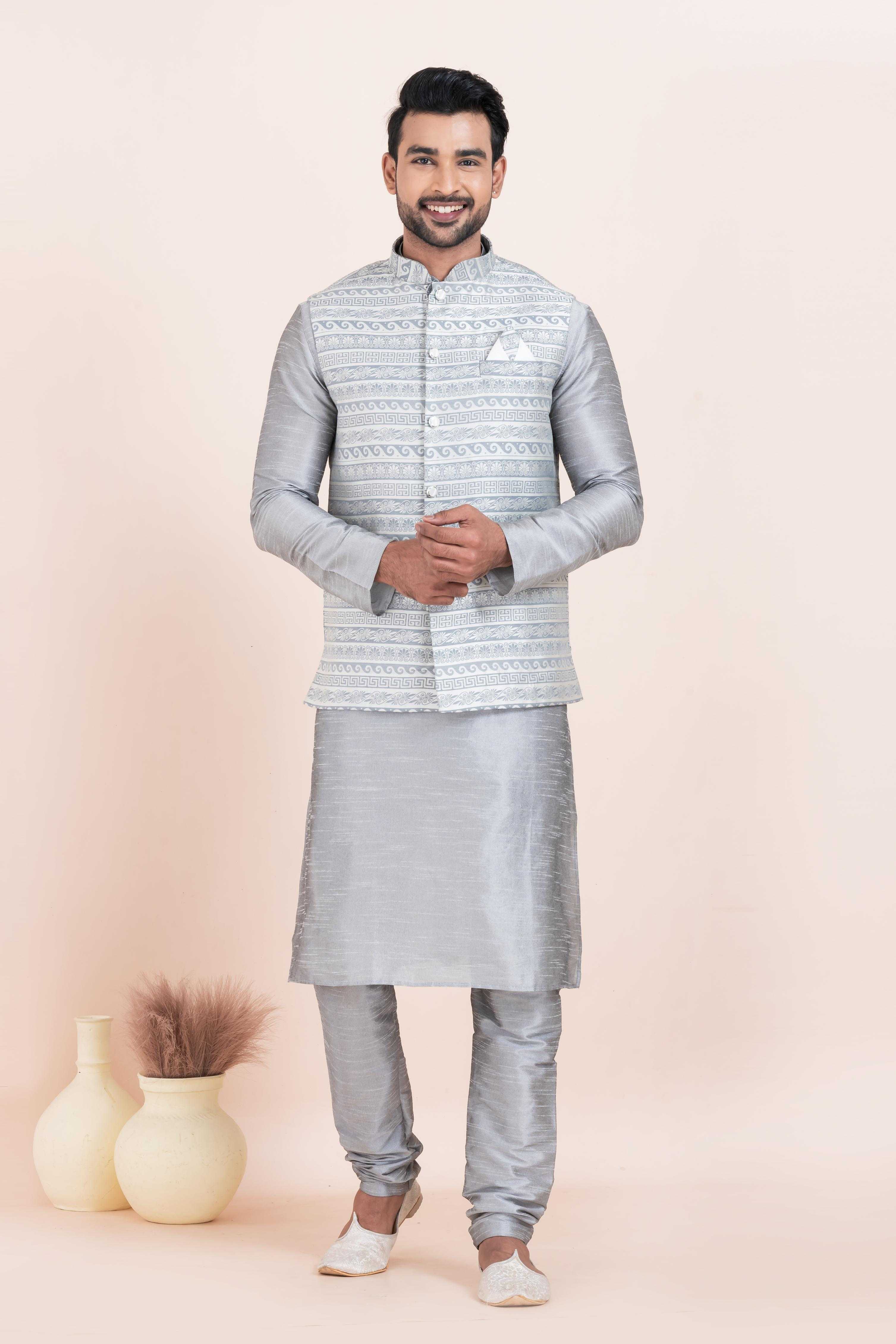 Ynf Banarasi Soft Silk RIN223 2366B Mens Wear Wholesale Nehru Jacket Festive & Wedding Coats Modi Jackets Manufacturer