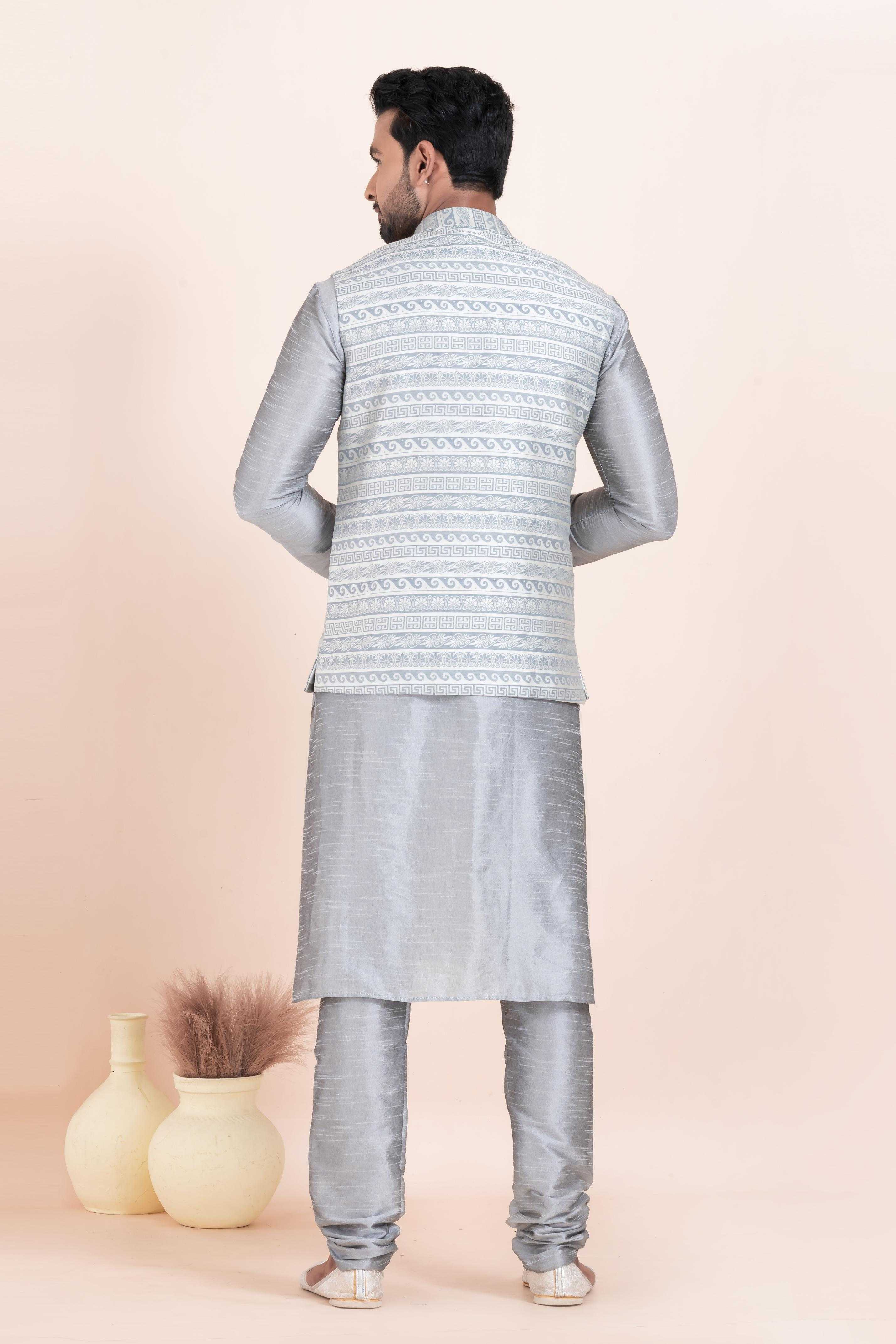 Ynf Banarasi Soft Silk RIN223 2366B Mens Wear Wholesale Nehru Jacket Festive & Wedding Coats Modi Jackets Manufacturer
