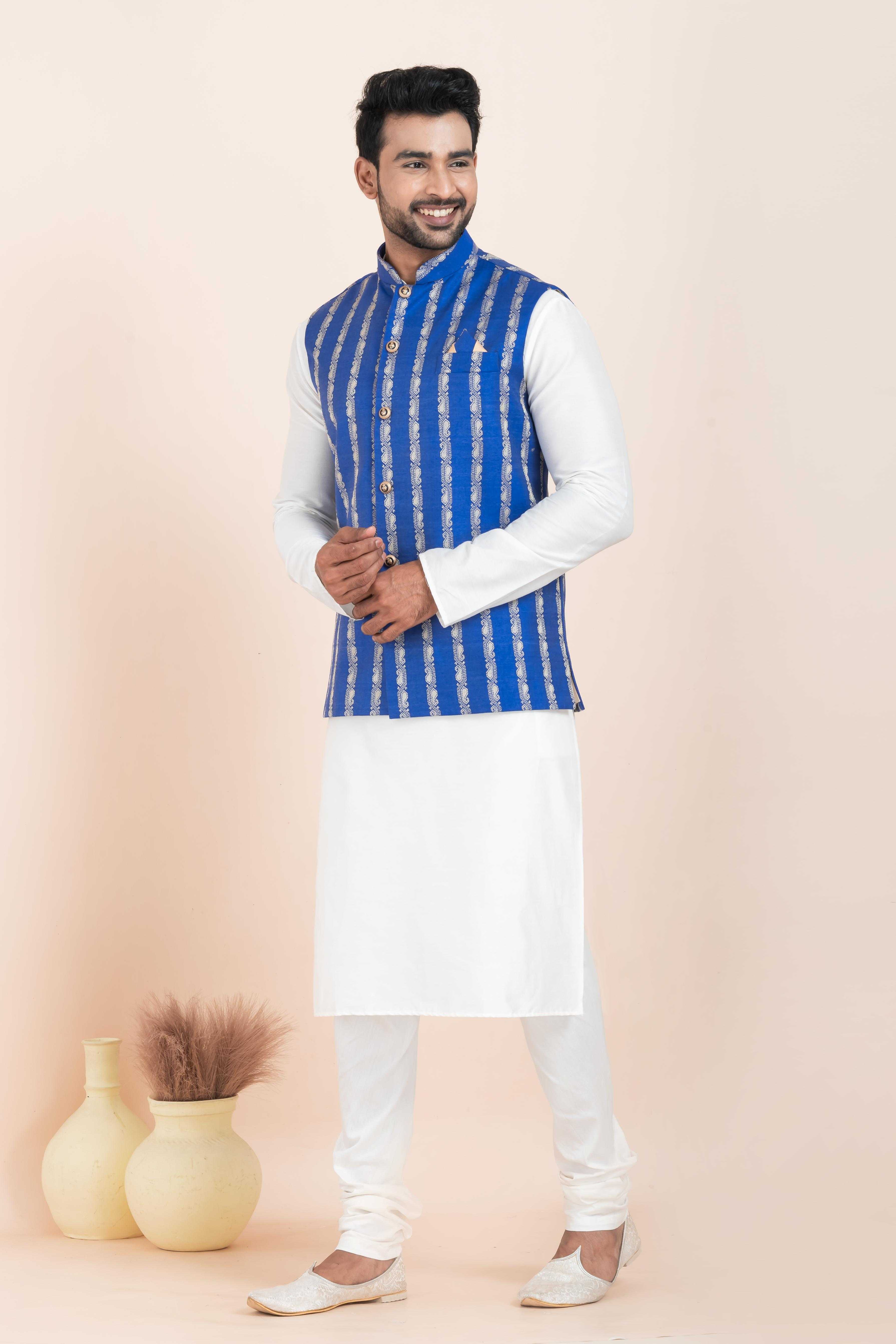 Ynf Banarasi Soft Silk RIN223 2372C Mens Wear Festive Collections Wholesale Nehru Jacket Onam Collections Modi Jackets Manufacturer