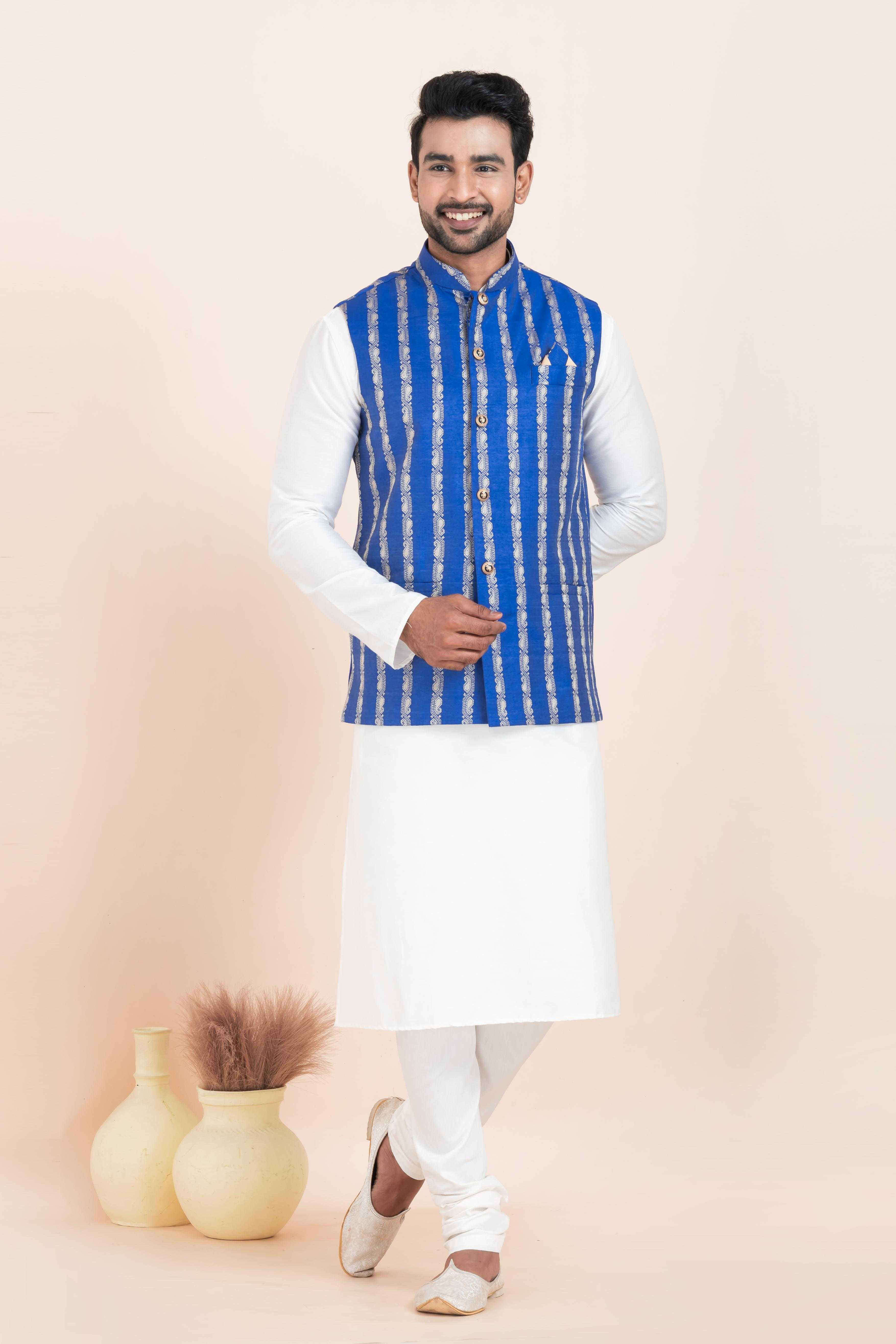 Ynf Banarasi Soft Silk RIN223 2372C Mens Wear Festive Collections Wholesale Nehru Jacket Onam Collections Modi Jackets Manufacturer