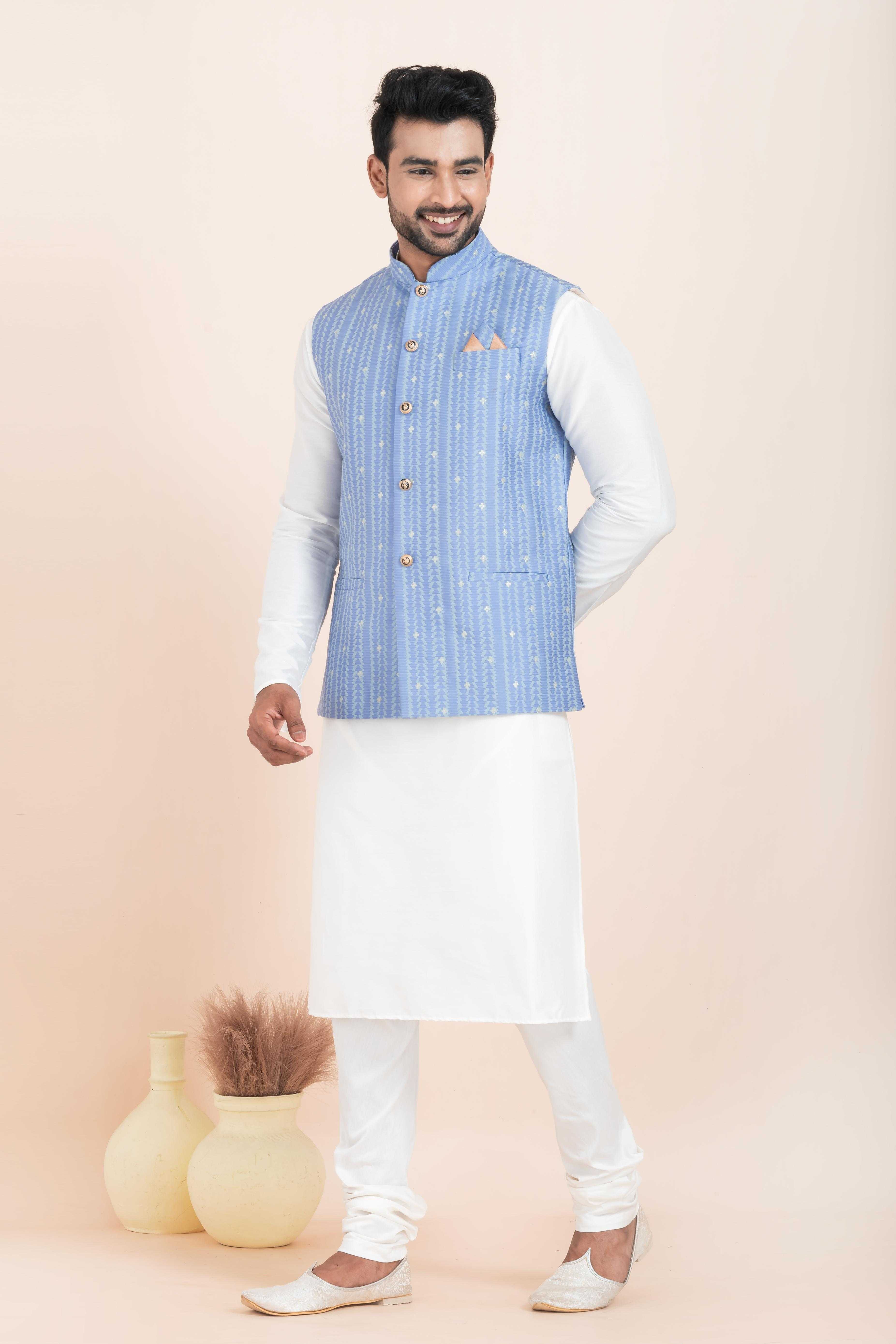 Ynf Banarasi Soft Silk RIN223 2375A Mens Wear Festive Collections Wholesale Nehru Jacket Onam Collections Modi Jackets Manufacturer