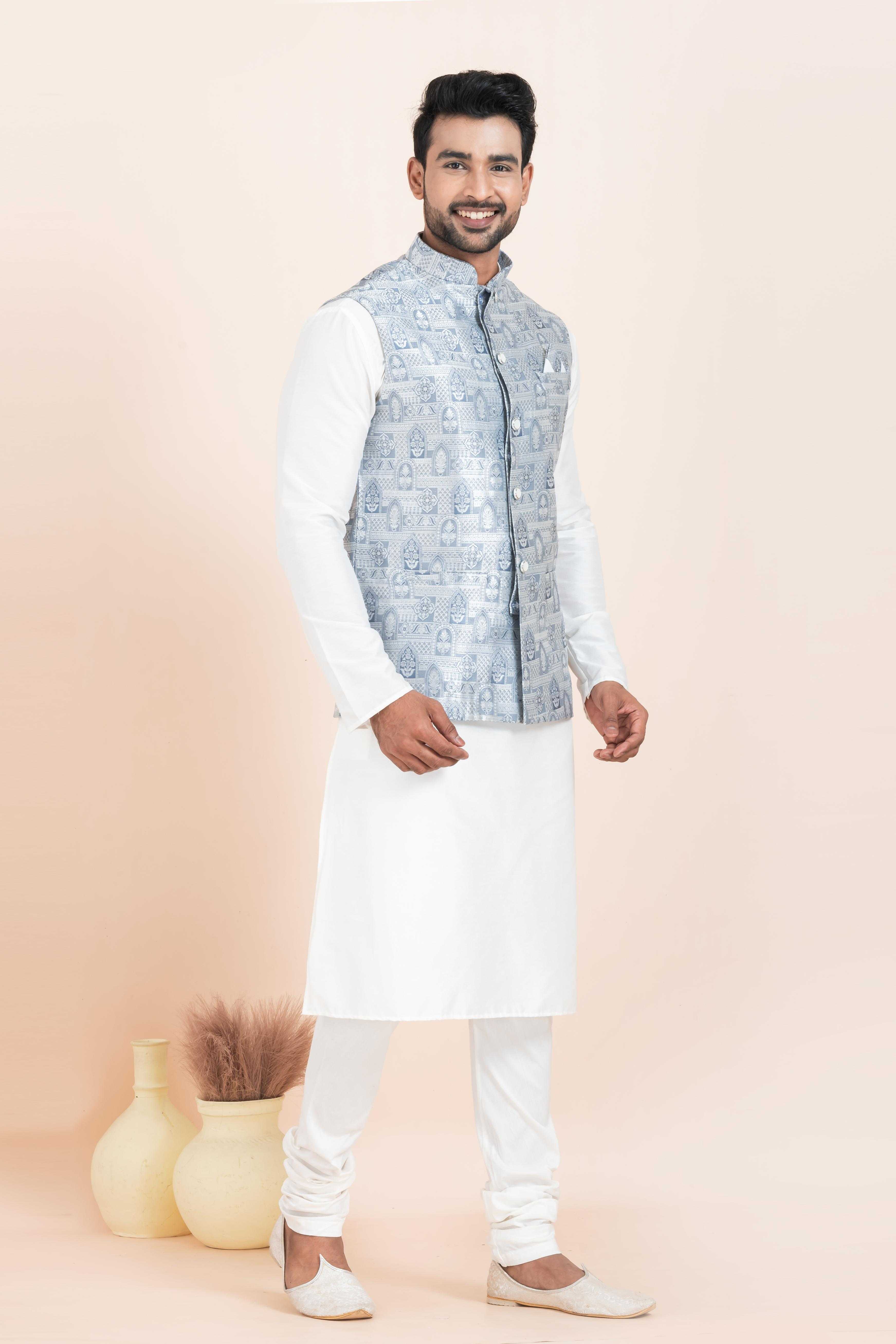 Ynf Banarasi Soft Silk RIN223 2377A Mens Wear Festive Collections Wholesale Nehru Jacket Onam Collections Modi Jackets Manufacturer