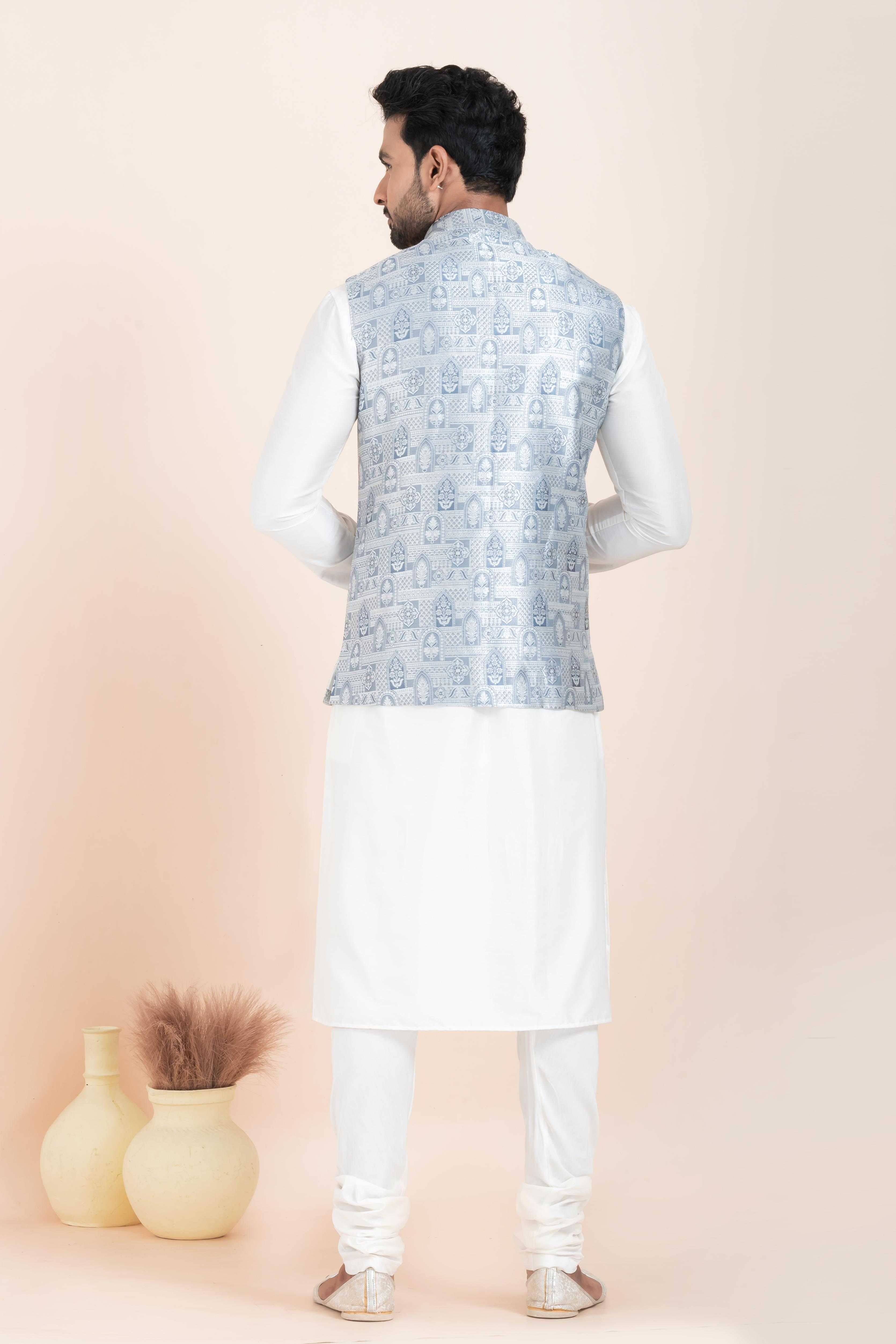 Ynf Banarasi Soft Silk RIN223 2377A Mens Wear Festive Collections Wholesale Nehru Jacket Onam Collections Modi Jackets Manufacturer
