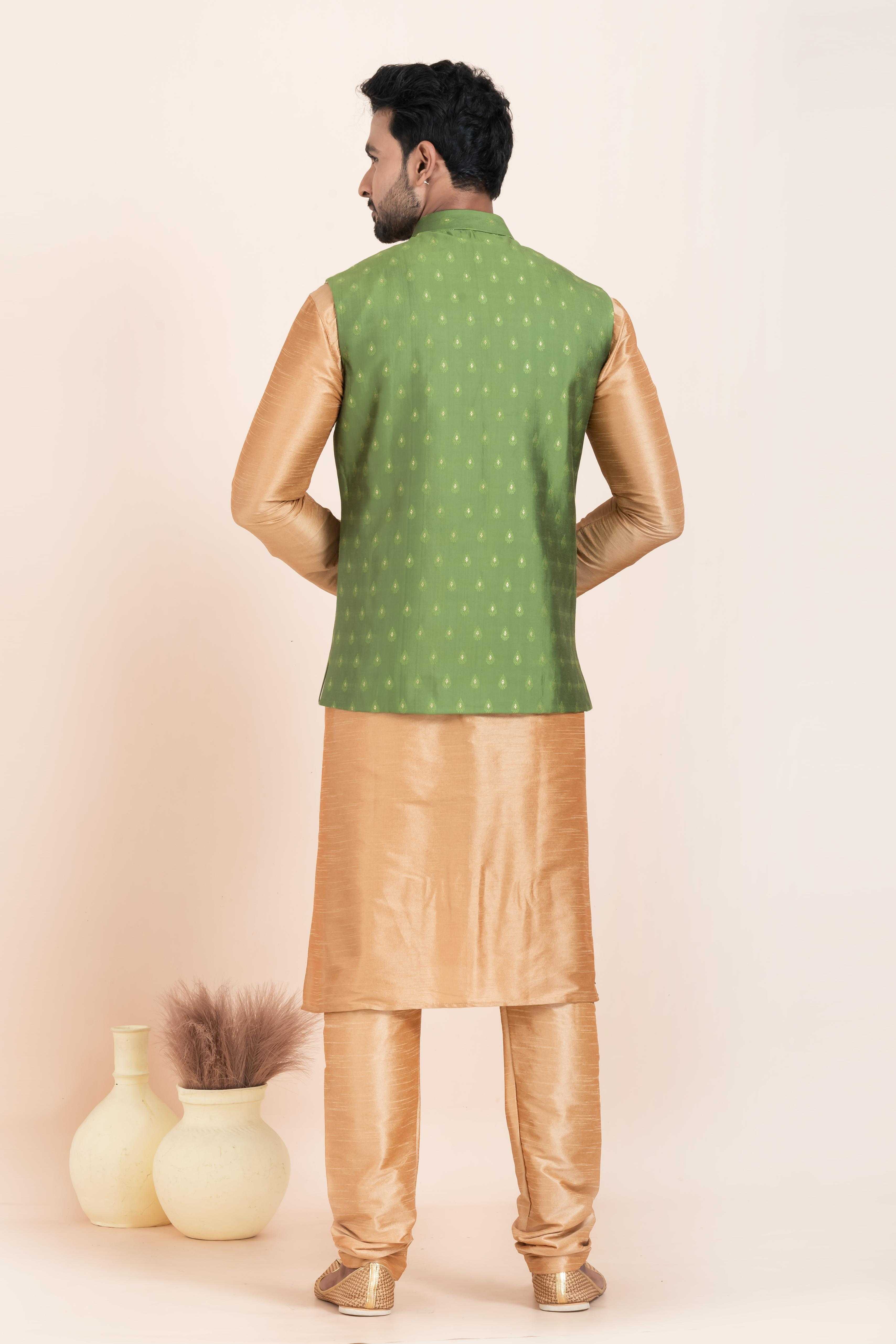 Ynf Banarasi Soft Silk RIN223 2386A Mens Wear Wholesale Nehru Jacket Festive & Wedding Coats Modi Jackets Manufacturer