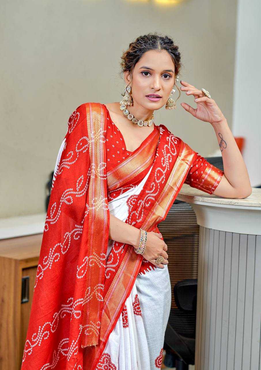 Ynf Bandhani Silk RIN229 1 Sarees Wholesale Printed Sarees Cotton Sarees Bandhani Sarees Manufacturer