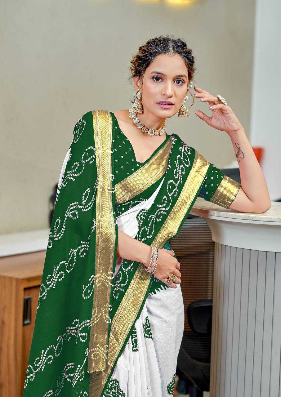 Ynf Bandhani Silk RIN229 1 Sarees Wholesale Printed Sarees Cotton Sarees Bandhani Sarees Manufacturer