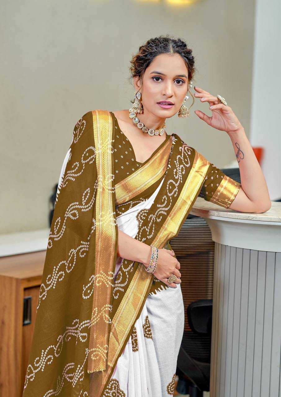 Ynf Bandhani Silk RIN229 1 Sarees Wholesale Printed Sarees Cotton Sarees Bandhani Sarees Manufacturer