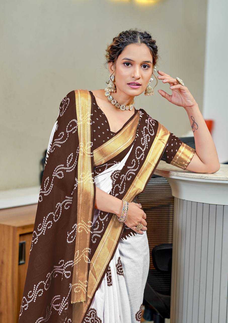 Ynf Bandhani Silk RIN229 1 Sarees Wholesale Printed Sarees Cotton Sarees Bandhani Sarees Manufacturer