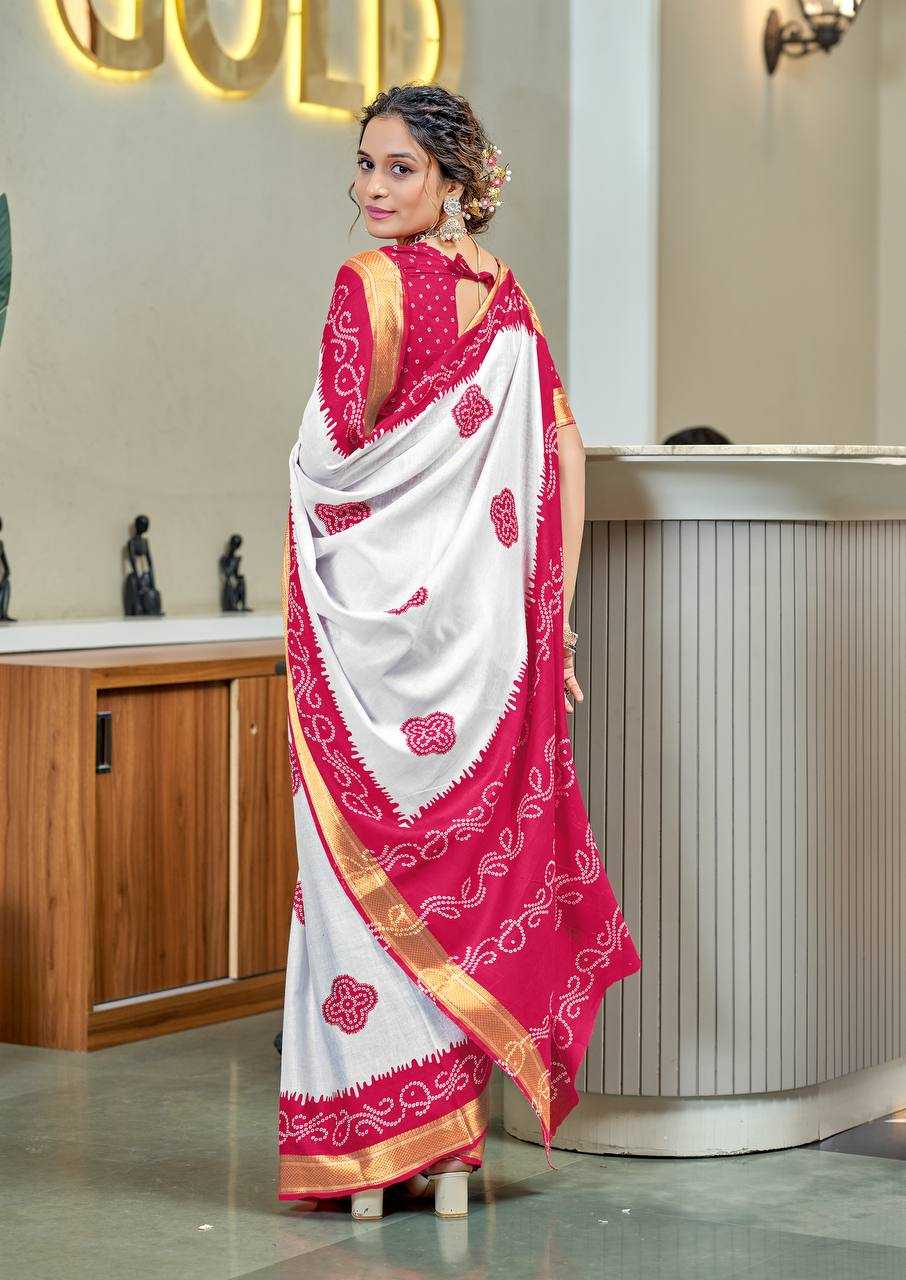 Ynf Bandhani Silk RIN229 1 Sarees Wholesale Printed Sarees Cotton Sarees Bandhani Sarees Manufacturer
