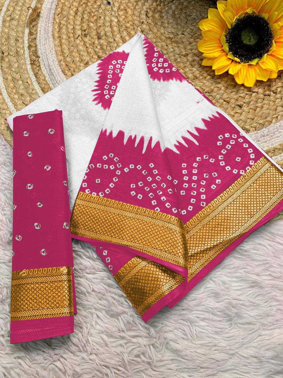 Ynf Bandhani Silk RIN229 1 Sarees Wholesale Printed Sarees Cotton Sarees Bandhani Sarees Manufacturer