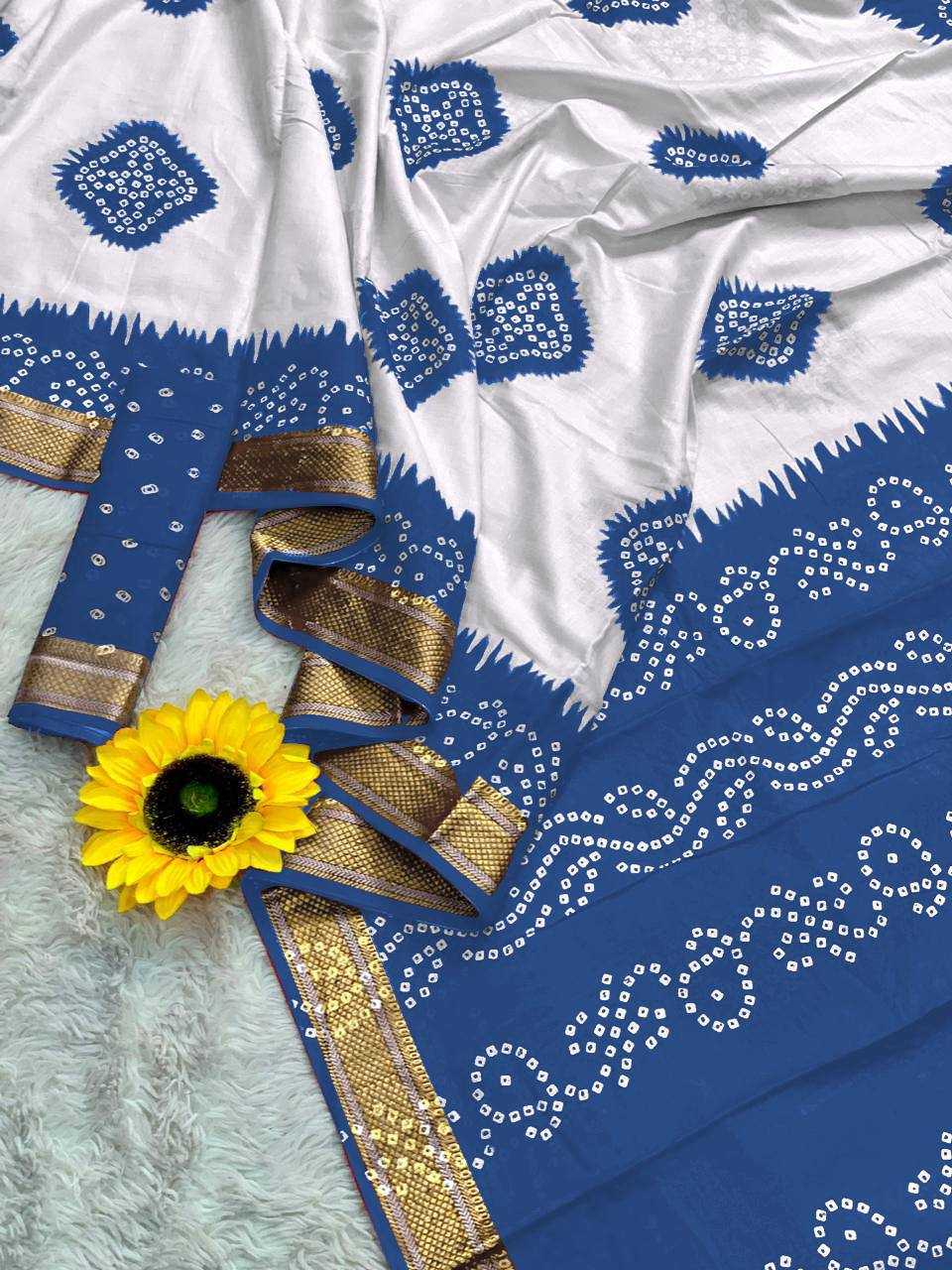Ynf Bandhani Silk RIN229 1 Sarees Wholesale Printed Sarees Cotton Sarees Bandhani Sarees Manufacturer