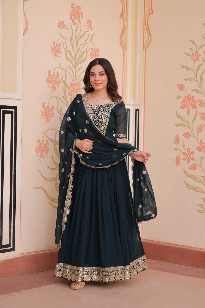 Ynf Blooming KESH489 1177 Gowns Wholesale Fancy Gowns Embroidery Gowns Anarkali Gown Manufacturer