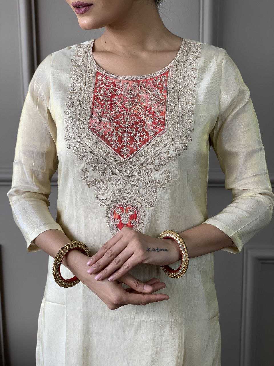 Ynf Chanderi Silk KESH529 547 Suits & Dresses Wedding Collections Festive Collections Wholesale Embroidery Suits Chanderi Suit Wedding Outfits Manufacturer