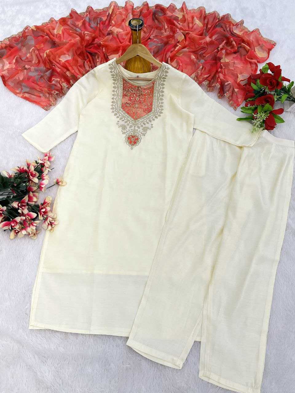 Ynf Chanderi Silk KESH529 547 Suits & Dresses Wedding Collections Festive Collections Wholesale Embroidery Suits Chanderi Suit Wedding Outfits Manufacturer