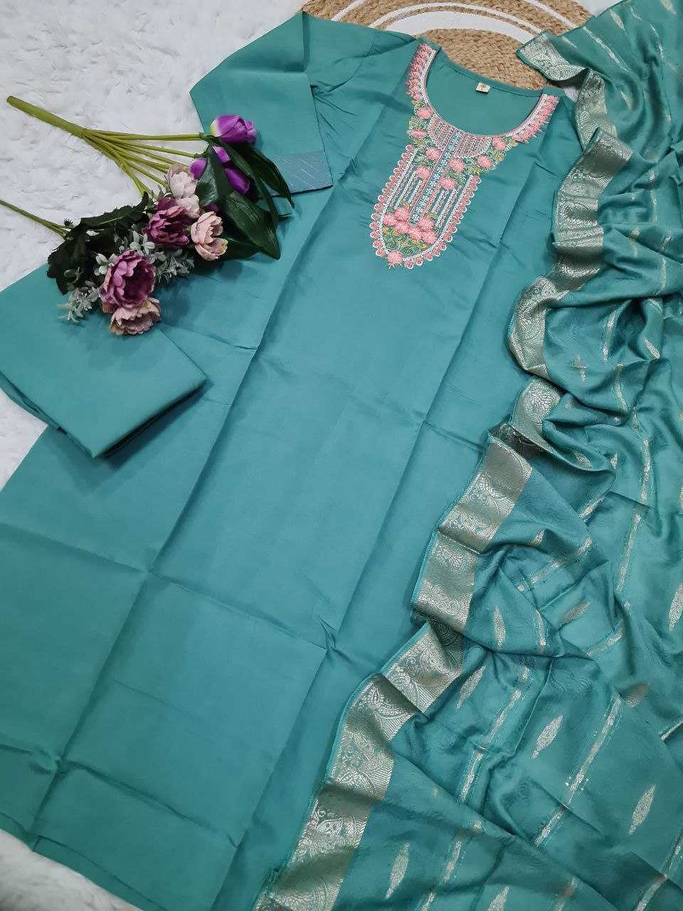 Ynf Chanderi Silk KESH529 AADHVI Suits & Dresses Wholesale Ladies Suits Embroidery Suits Party wear suits Chanderi Suit Manufacturer