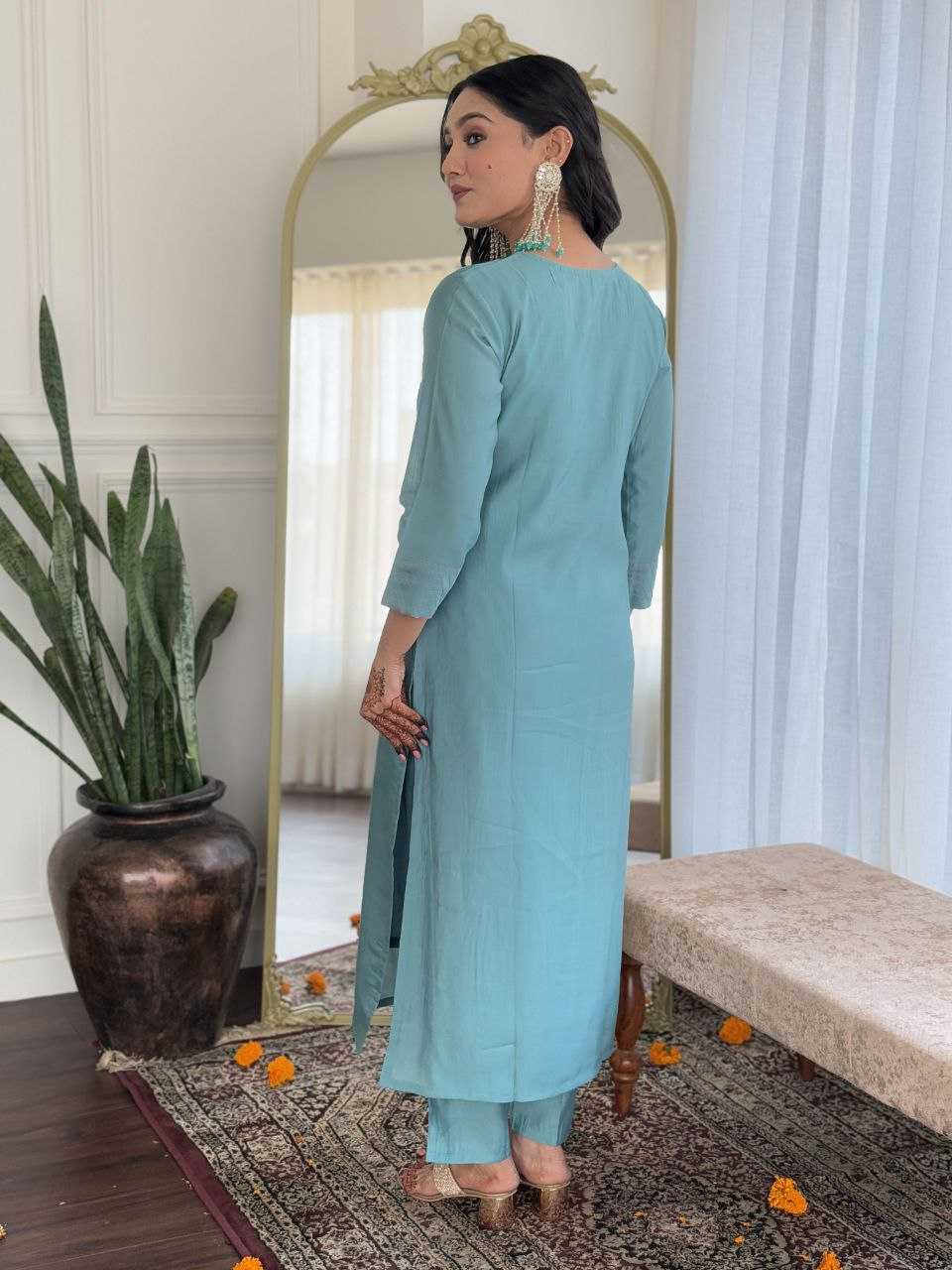 Ynf Chanderi Silk KESH529 AADHVI Suits & Dresses Wholesale Ladies Suits Embroidery Suits Party wear suits Chanderi Suit Manufacturer