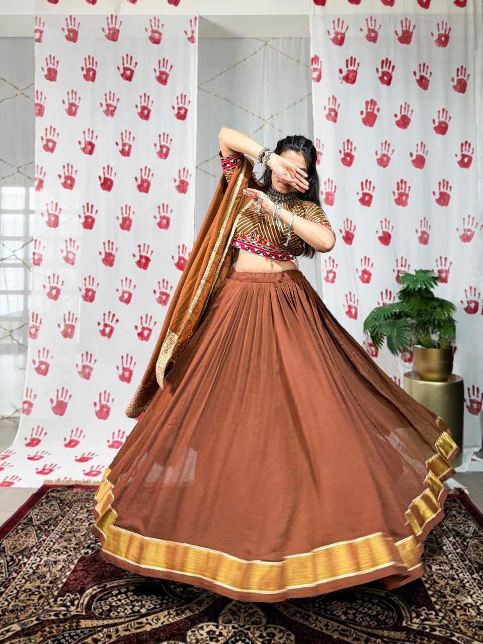 Ynf Chanderi Soft KESH134 1747 Lehengas Wedding Collections Festive Collections Wholesale Lehenga With Dupatta Gota Patti Lehenga Lehenga With Blouse Manufacturer