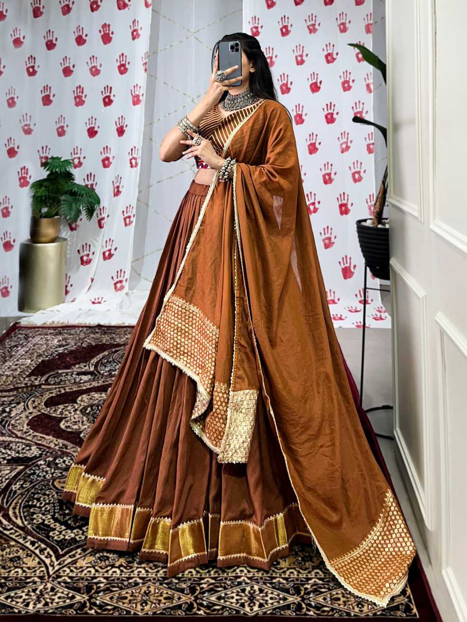 Ynf Chanderi Soft KESH134 1747 Lehengas Wedding Collections Festive Collections Wholesale Lehenga With Dupatta Gota Patti Lehenga Lehenga With Blouse Manufacturer