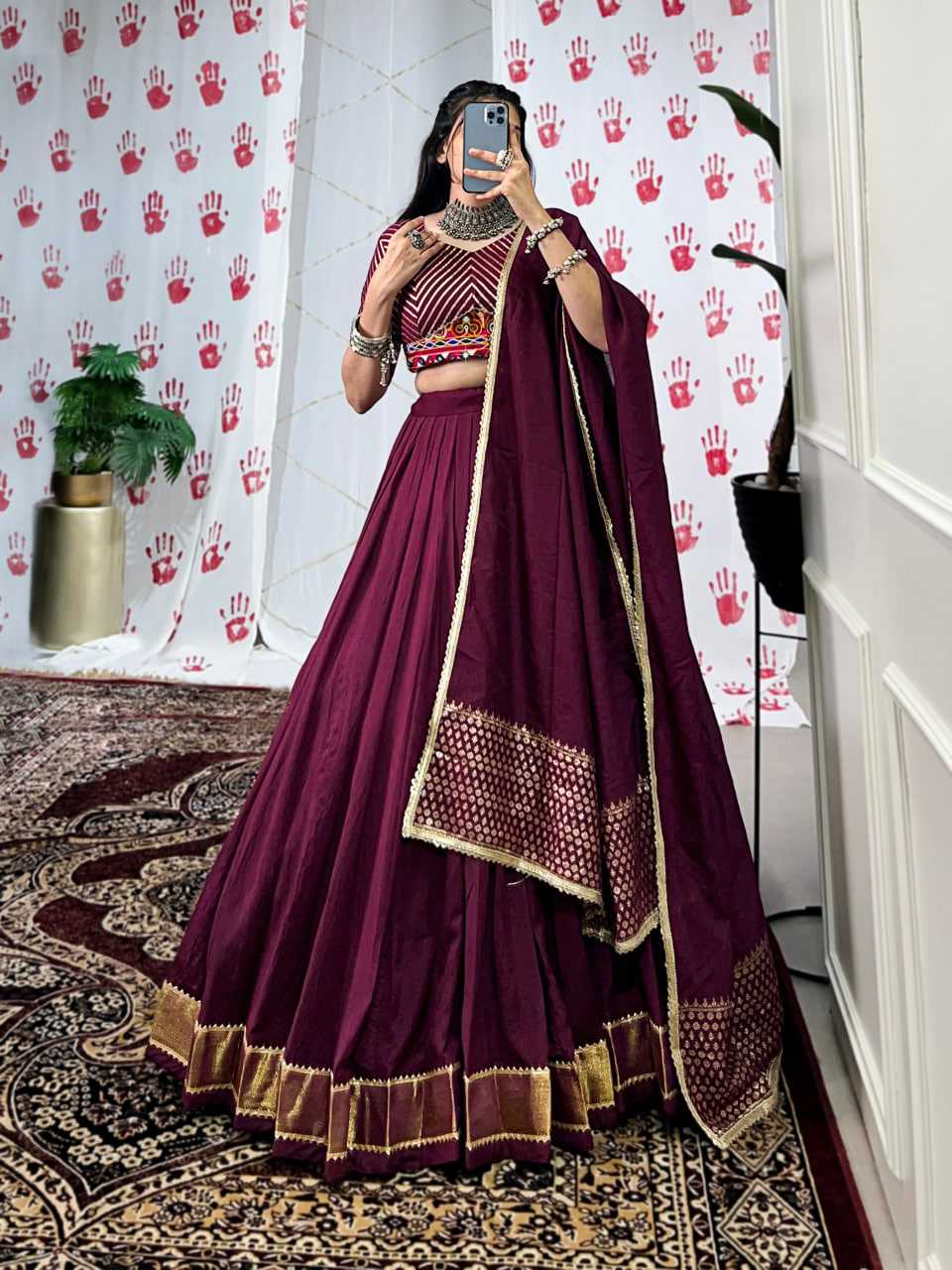 Ynf Chanderi Soft KESH134 1747 Lehengas Wedding Collections Festive Collections Wholesale Lehenga With Dupatta Gota Patti Lehenga Lehenga With Blouse Manufacturer