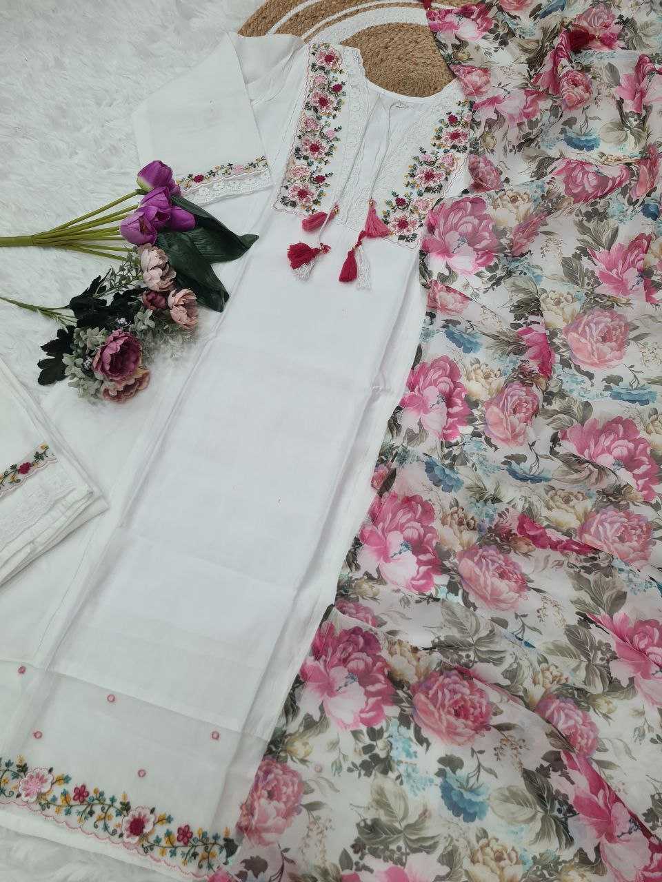 Ynf Chanderi Soft KESH529 03 Suits & Dresses Wedding Collections Festive Collections Wholesale Embroidery Suits Chanderi Suit Designer Suits Manufacturer