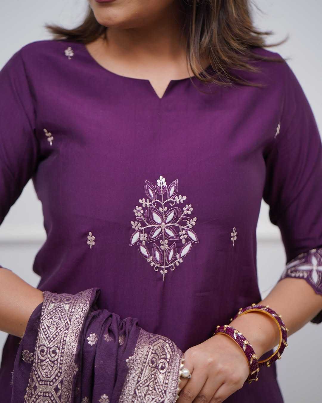 Ynf Chanderi Soft KESH545 1036 Kurti Wholesale Party Wear Kurtis Embroidered Kurtis Manufacturer