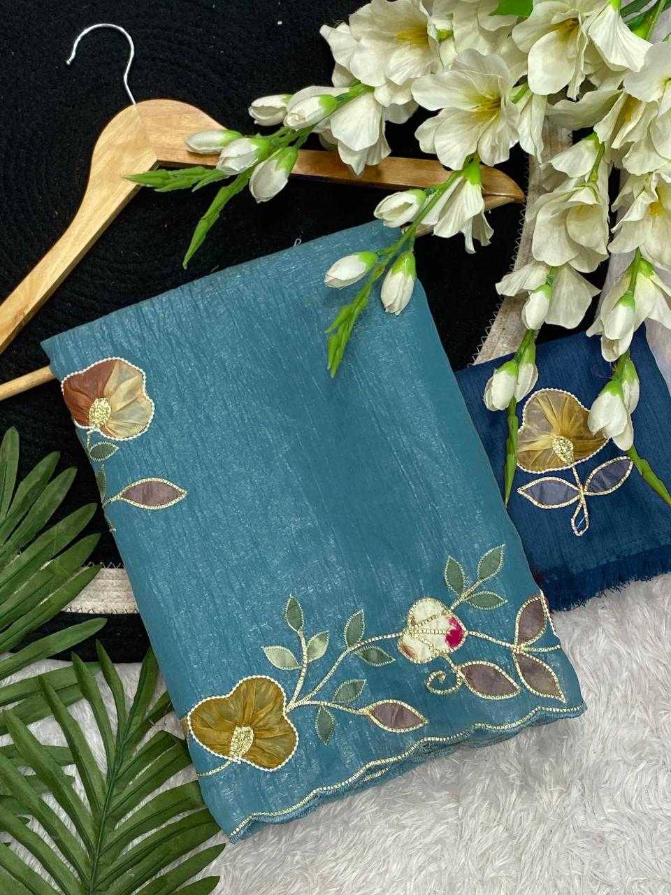 Ynf Chiffon KESH514 PHOOL Sarees Wholesale Designer Sarees Hand Work Sarees Manufacturer