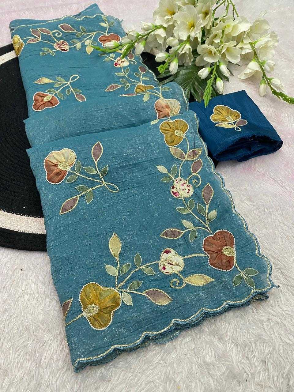 Ynf Chiffon KESH514 PHOOL Sarees Wholesale Designer Sarees Hand Work Sarees Manufacturer