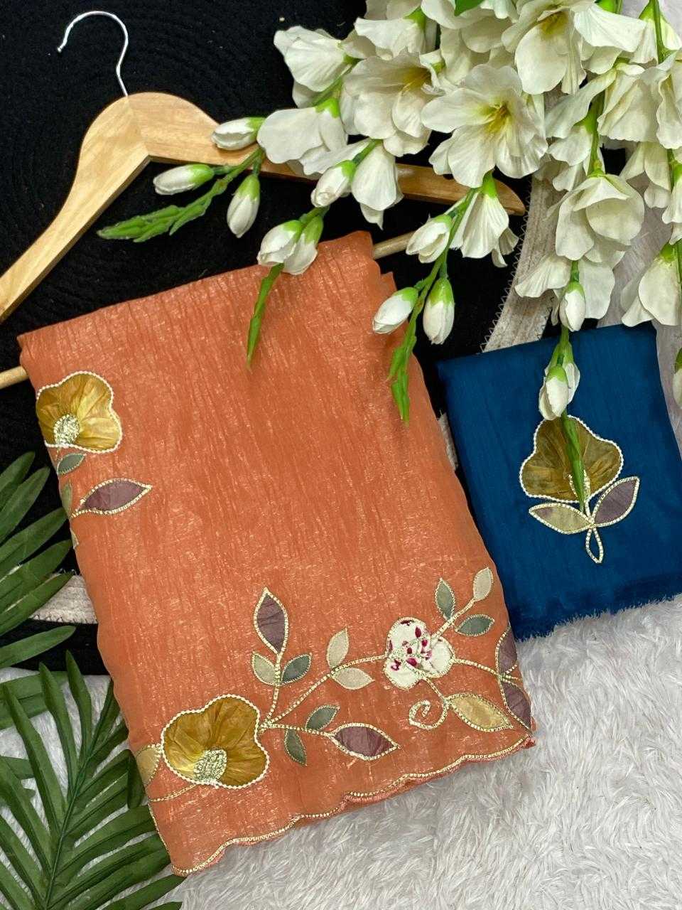 Ynf Chiffon KESH514 PHOOL Sarees Wholesale Designer Sarees Hand Work Sarees Manufacturer