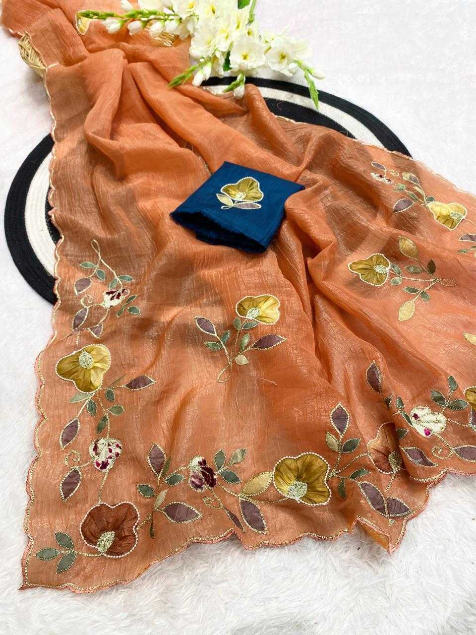 Ynf Chiffon KESH514 PHOOL Sarees Wholesale Designer Sarees Hand Work Sarees Manufacturer