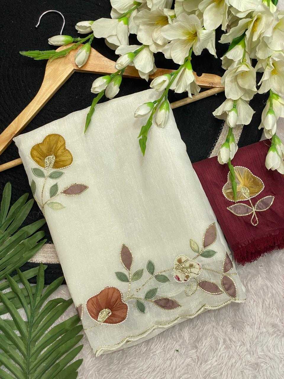 Ynf Chiffon KESH514 PHOOL Sarees Wholesale Designer Sarees Hand Work Sarees Manufacturer