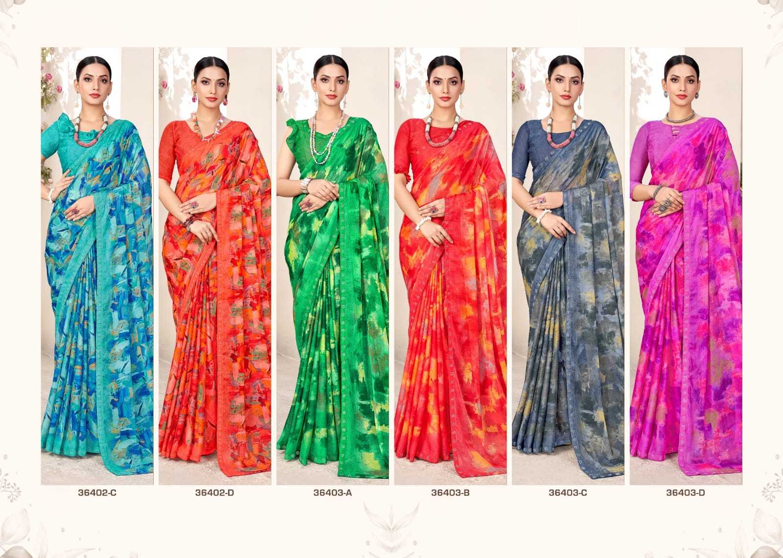 Ynf Chiffon KESH522 122 Sarees Wholesale Chiffon Sarees Swarovski Sarees Manufacturer