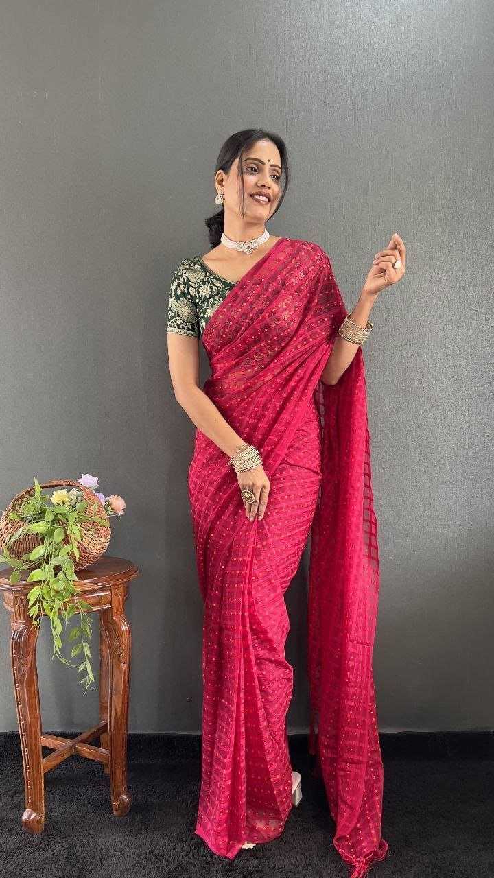 Ynf Chiffon RIN216 Bandhej Sarees Wholesale Fancy Sarees Jacquard Saree Manufacturer