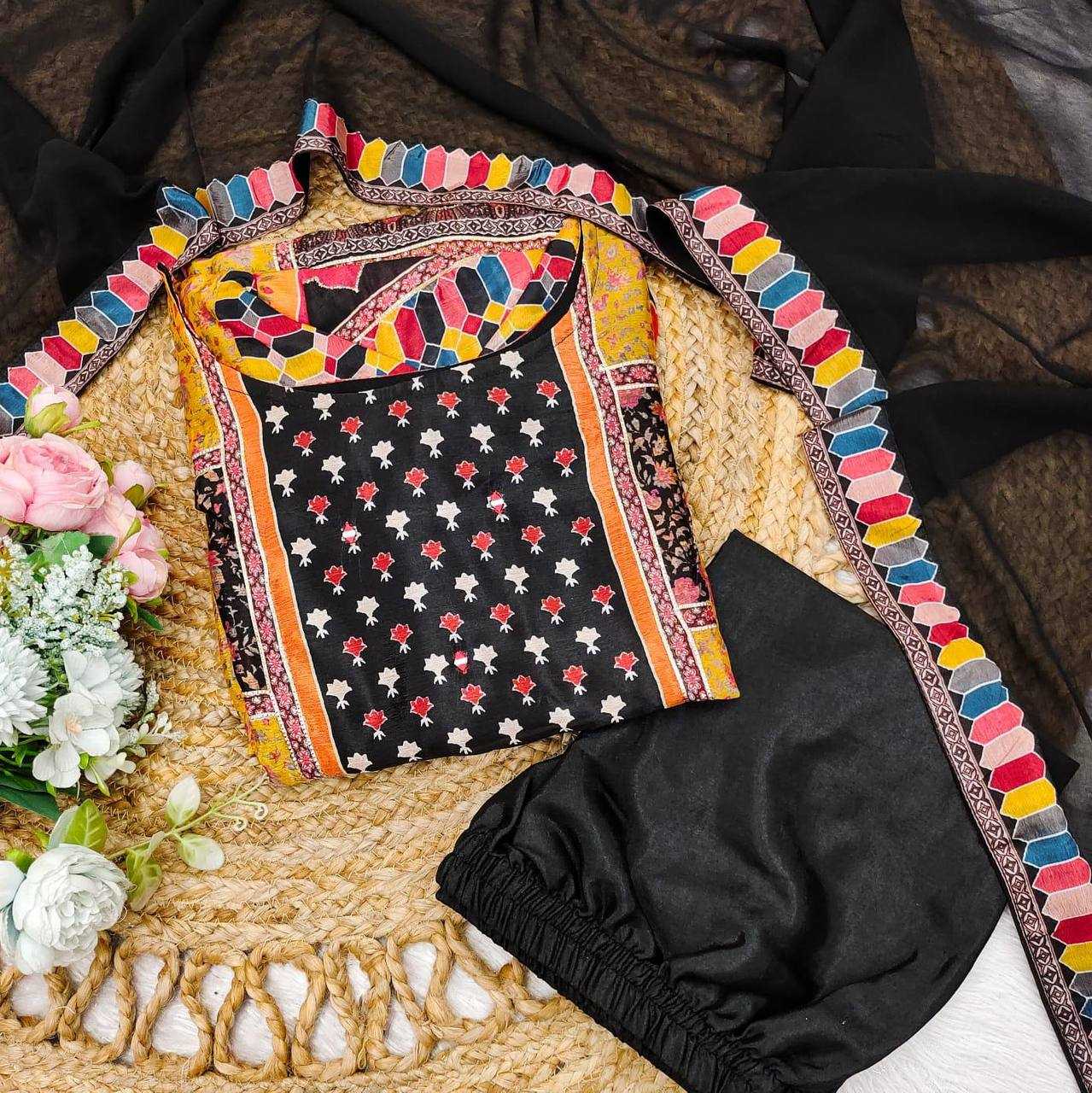 Ynf Chinon KESH501 BAALIKA Suits & Dresses Plus Size Collections Wholesale Embroidery Suits Party wear suits Manufacturer