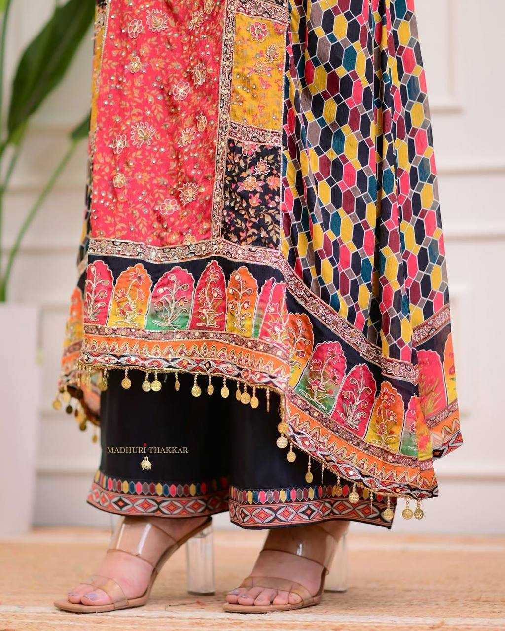 Ynf Chinon KESH501 BAALIKA Suits & Dresses Plus Size Collections Wholesale Embroidery Suits Party wear suits Manufacturer