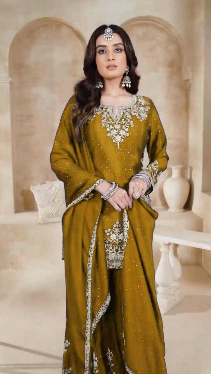 Ynf Chinon KESH523 063 Suits & Dresses Wholesale Sharara Salwar Suits Embroidery Suits Silk Suits Manufacturer