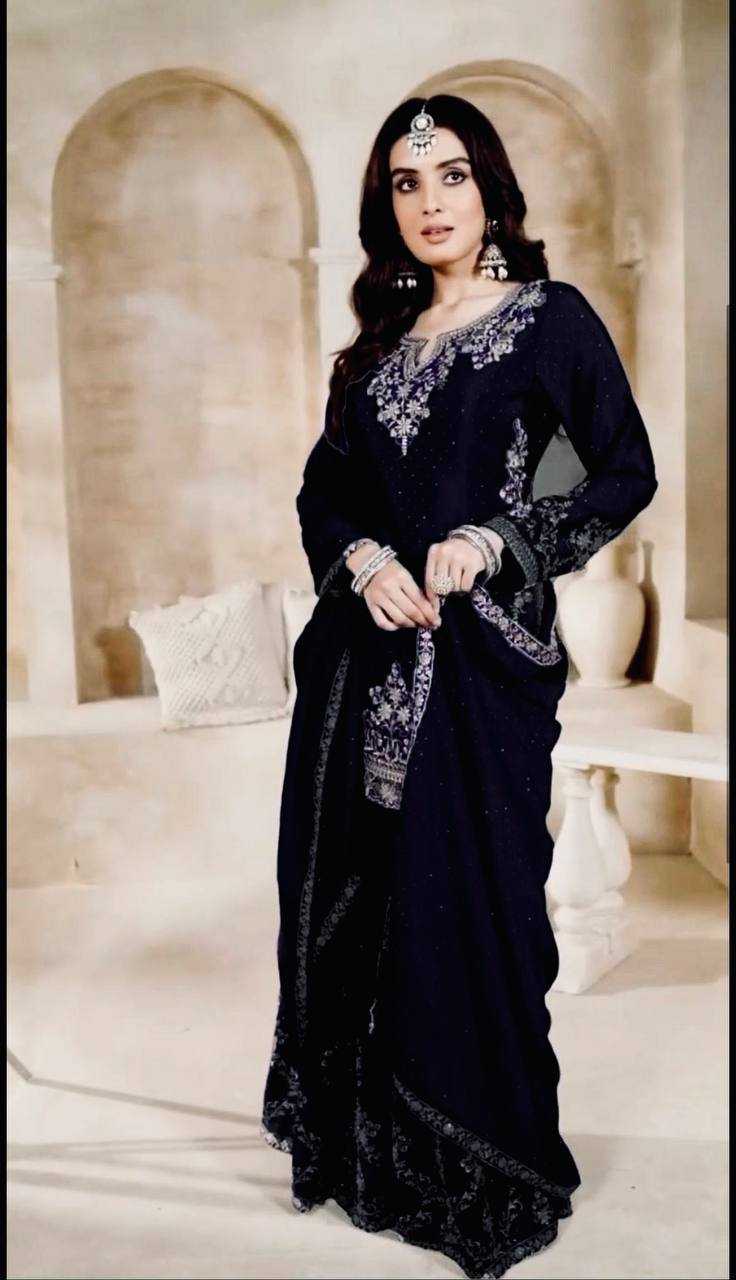 Ynf Chinon KESH523 063 Suits & Dresses Wholesale Sharara Salwar Suits Embroidery Suits Silk Suits Manufacturer