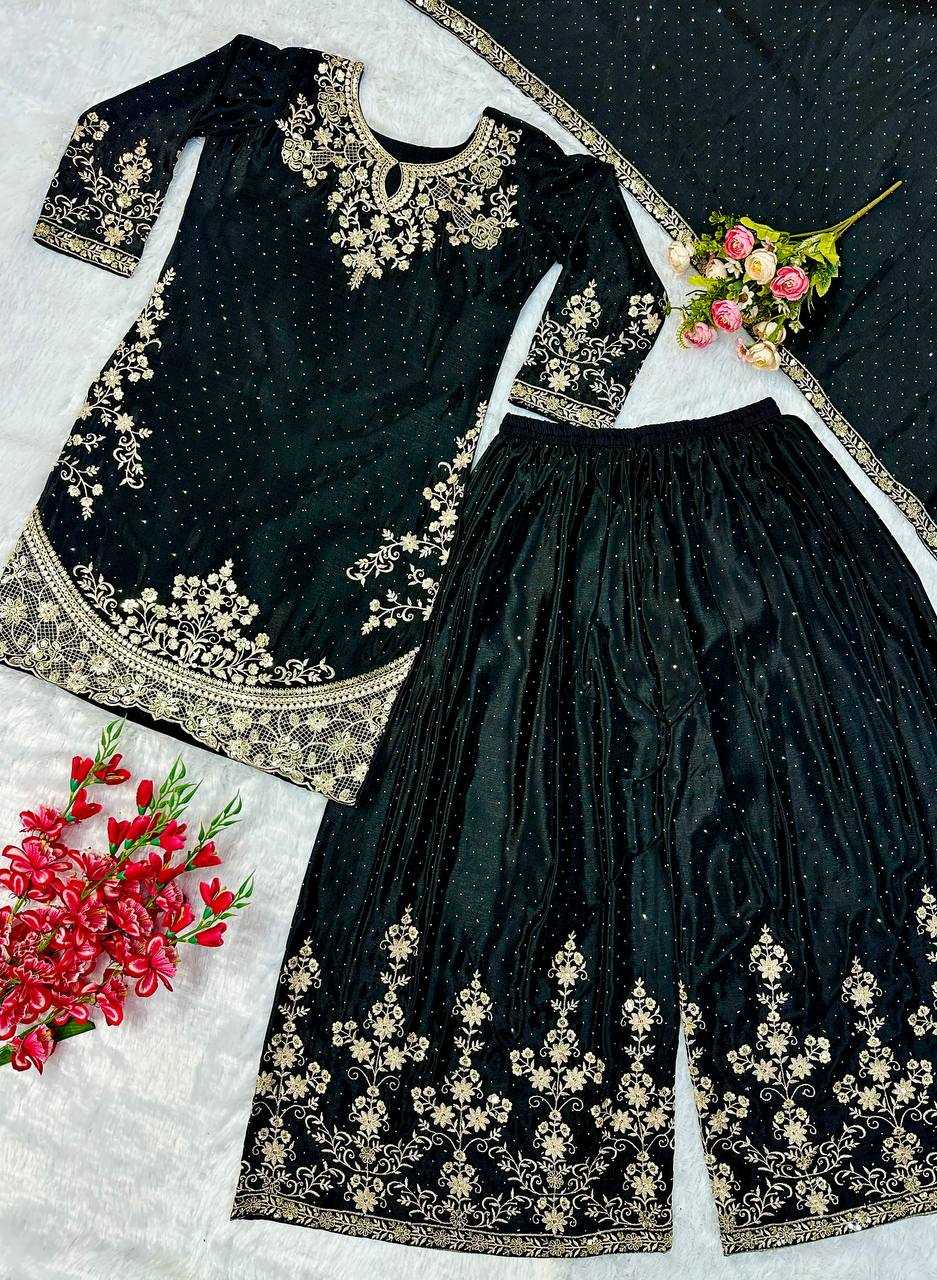 Ynf Chinon KESH523 063 Suits & Dresses Wholesale Sharara Salwar Suits Embroidery Suits Silk Suits Manufacturer