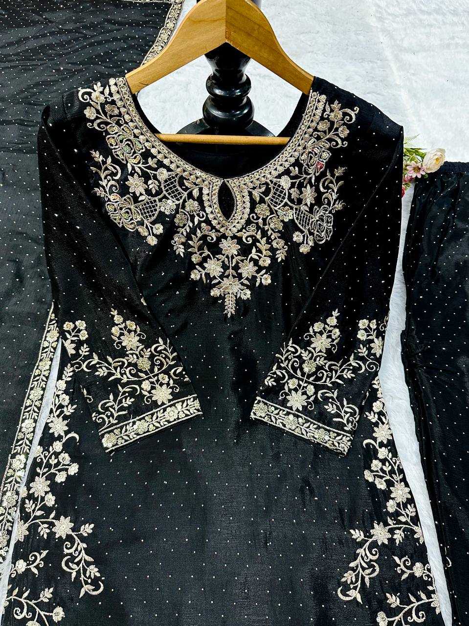 Ynf Chinon KESH523 063 Suits & Dresses Wholesale Sharara Salwar Suits Embroidery Suits Silk Suits Manufacturer