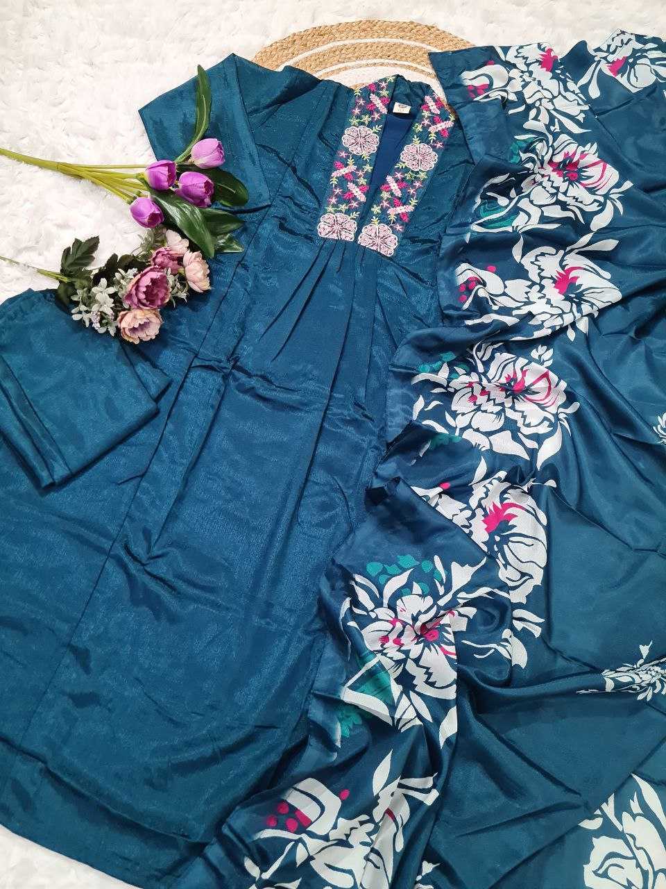Ynf Chinon KESH529 RASMIKA Suits & Dresses Wholesale Ladies Suits Embroidery Suits Palazzo Suit Casual Dresses Manufacturer