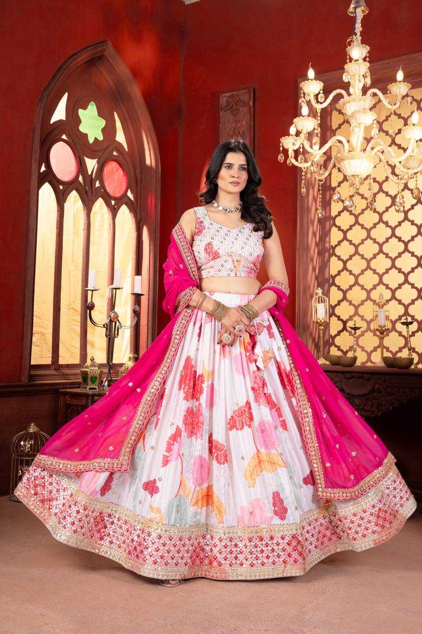 Ynf Chinon KESH533 5081 Lehengas Wholesale Fancy Lehenga Embroidered Lehenga Lehenga For Engagement Sequins Lehenga Manufacturer