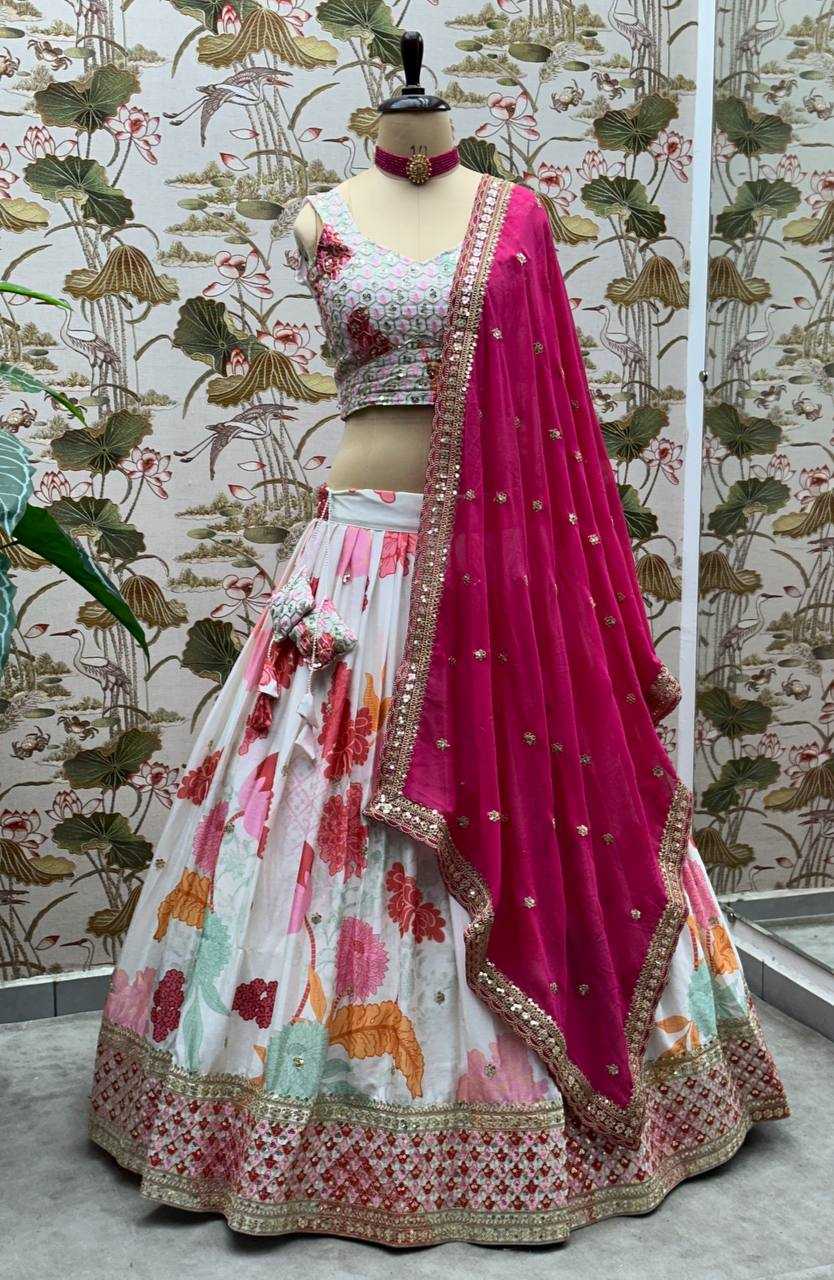Ynf Chinon KESH533 5081 Lehengas Wholesale Fancy Lehenga Embroidered Lehenga Lehenga For Engagement Sequins Lehenga Manufacturer