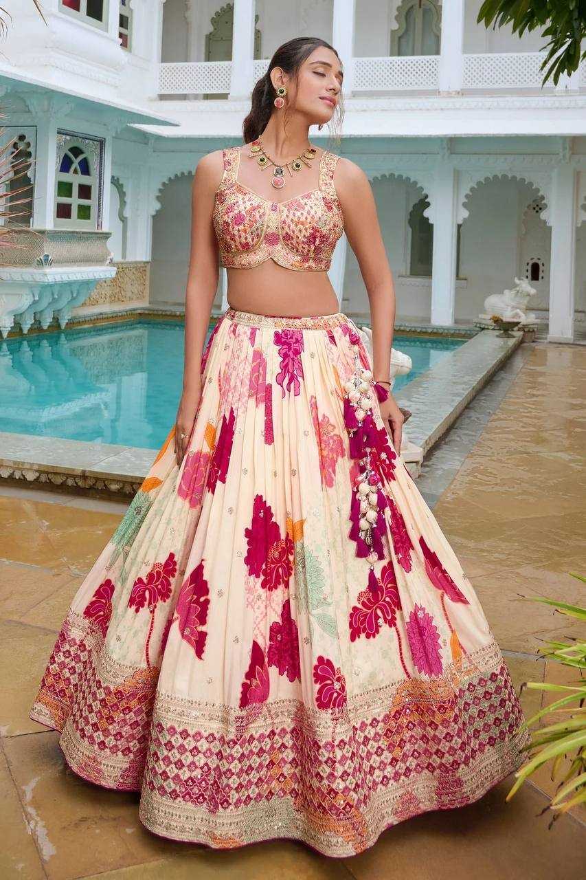 Ynf Chinon KESH533 5081 Lehengas Wholesale Fancy Lehenga Embroidered Lehenga Lehenga For Engagement Sequins Lehenga Manufacturer