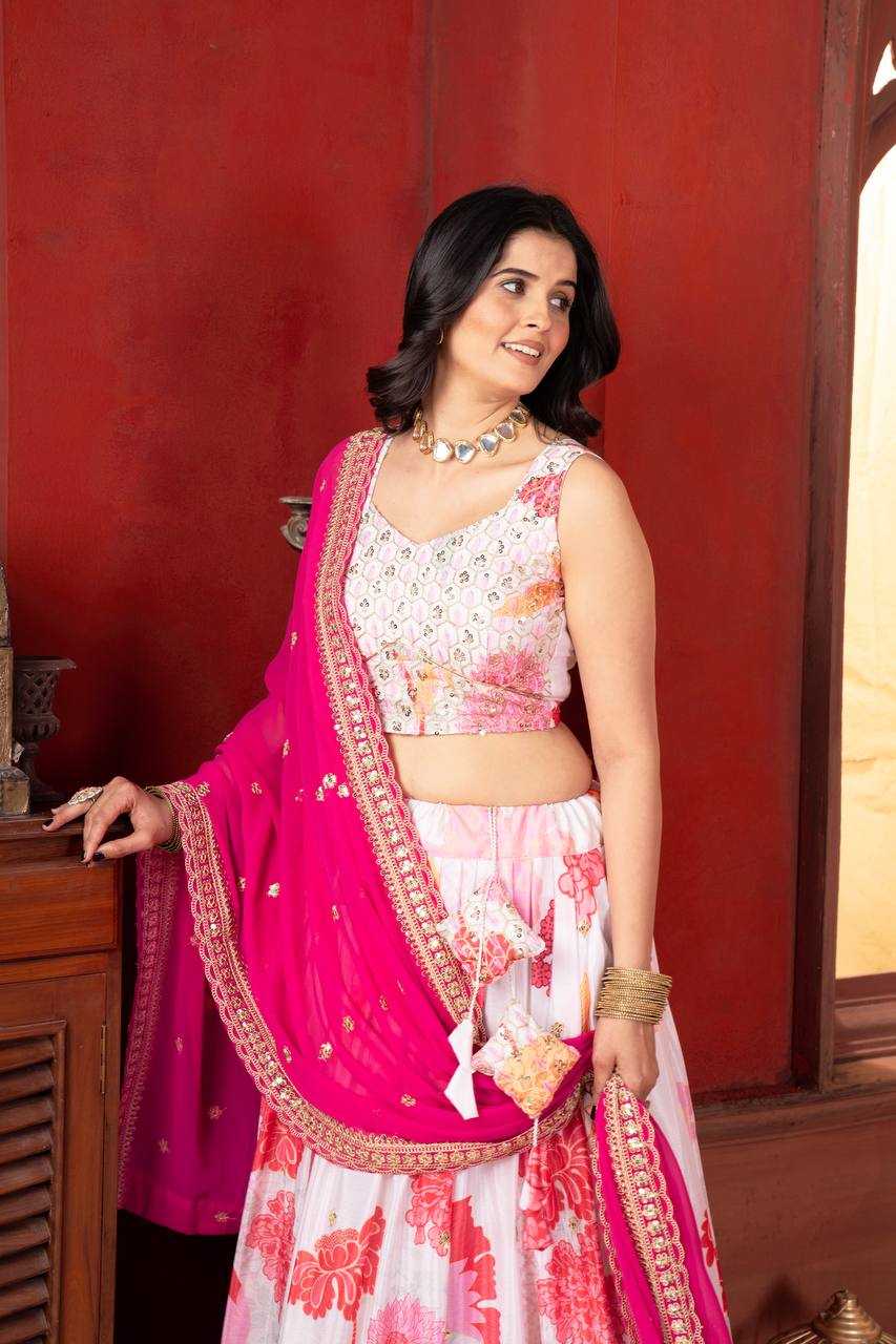 Ynf Chinon KESH533 5081 Lehengas Wholesale Fancy Lehenga Embroidered Lehenga Lehenga For Engagement Sequins Lehenga Manufacturer